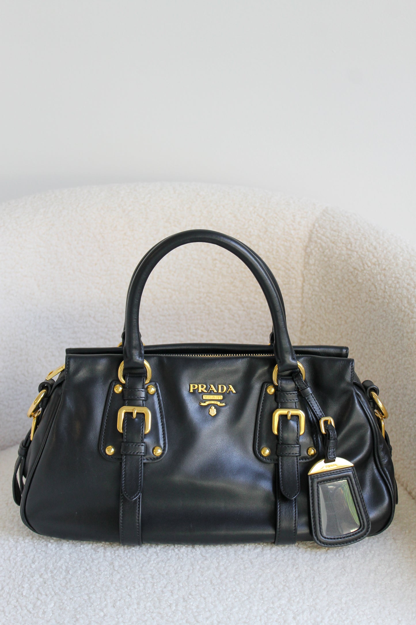 Prada Buckled Leather Bag