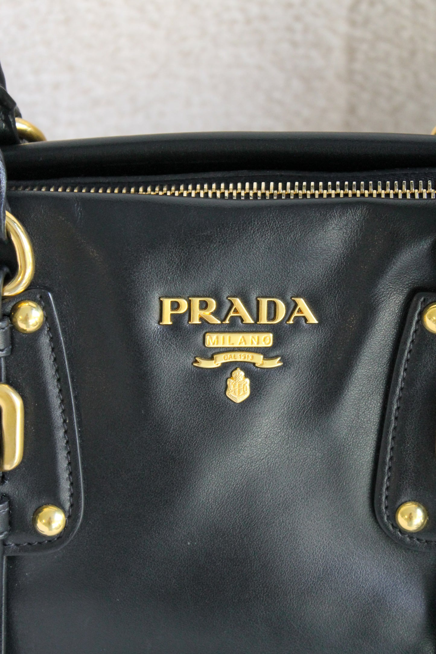 Prada Buckled Leather Bag