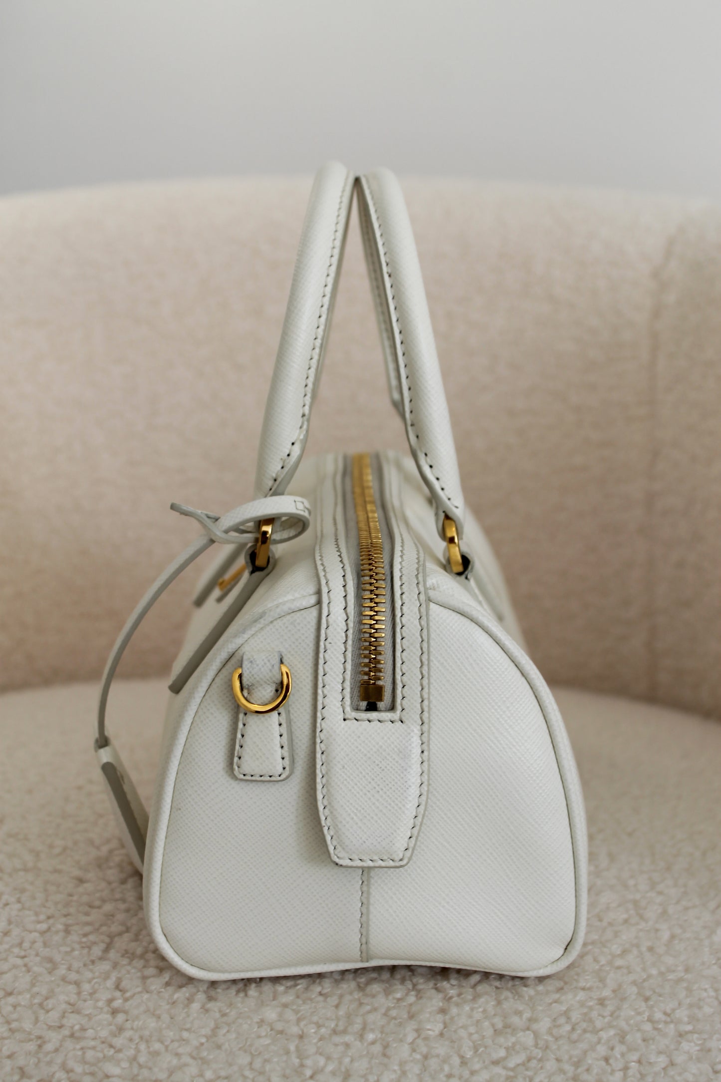 Prada Saffiano Leather Top Handle Bag