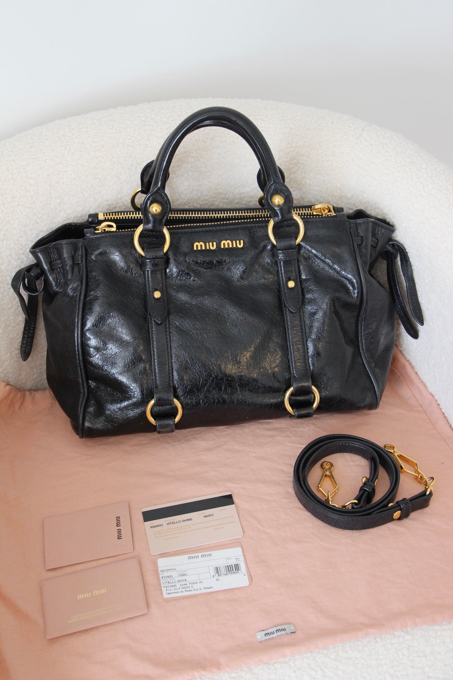 Miu Miu Vitello Shine
