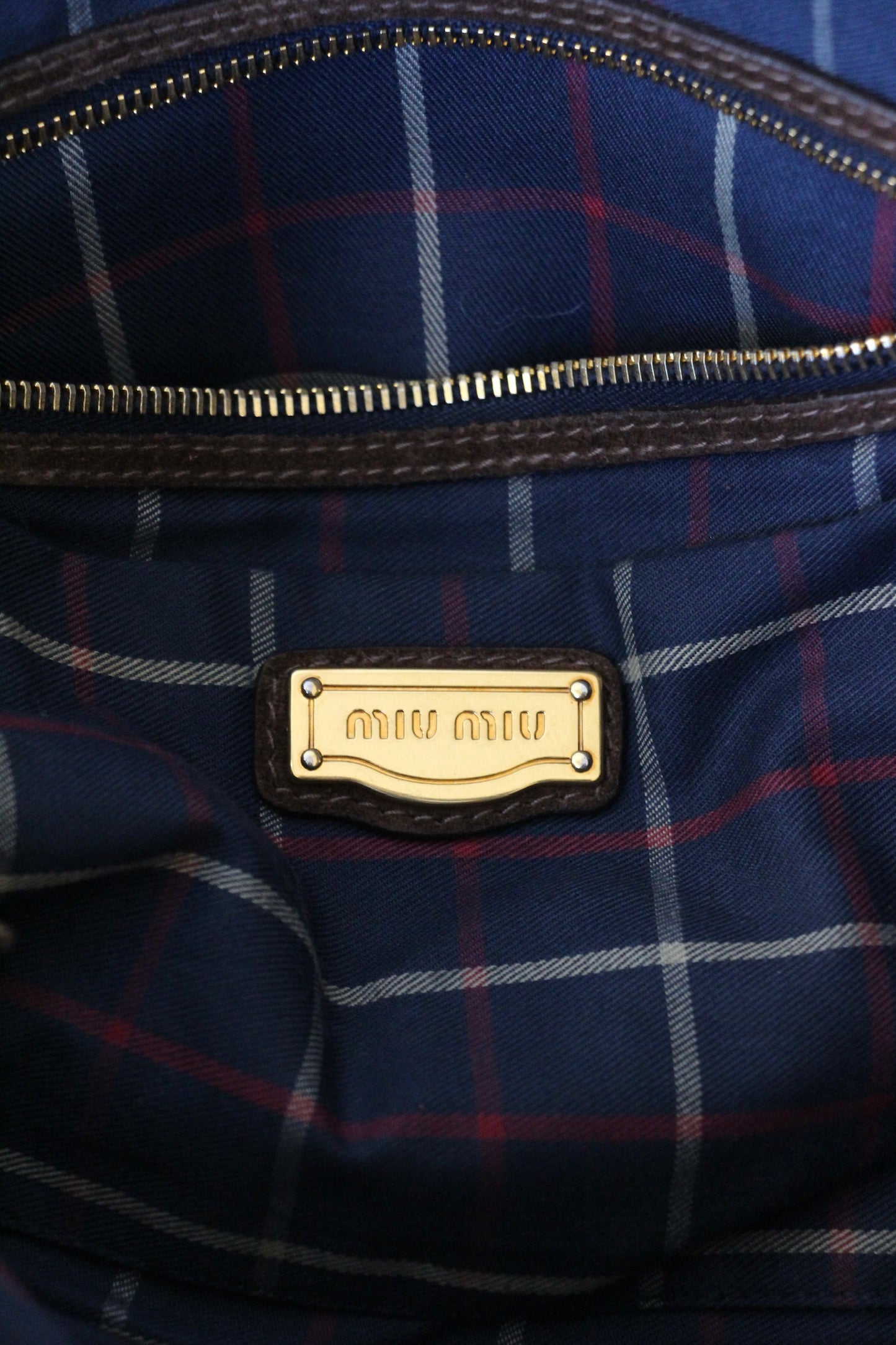 Miu Miu Suede Tassel Handbag