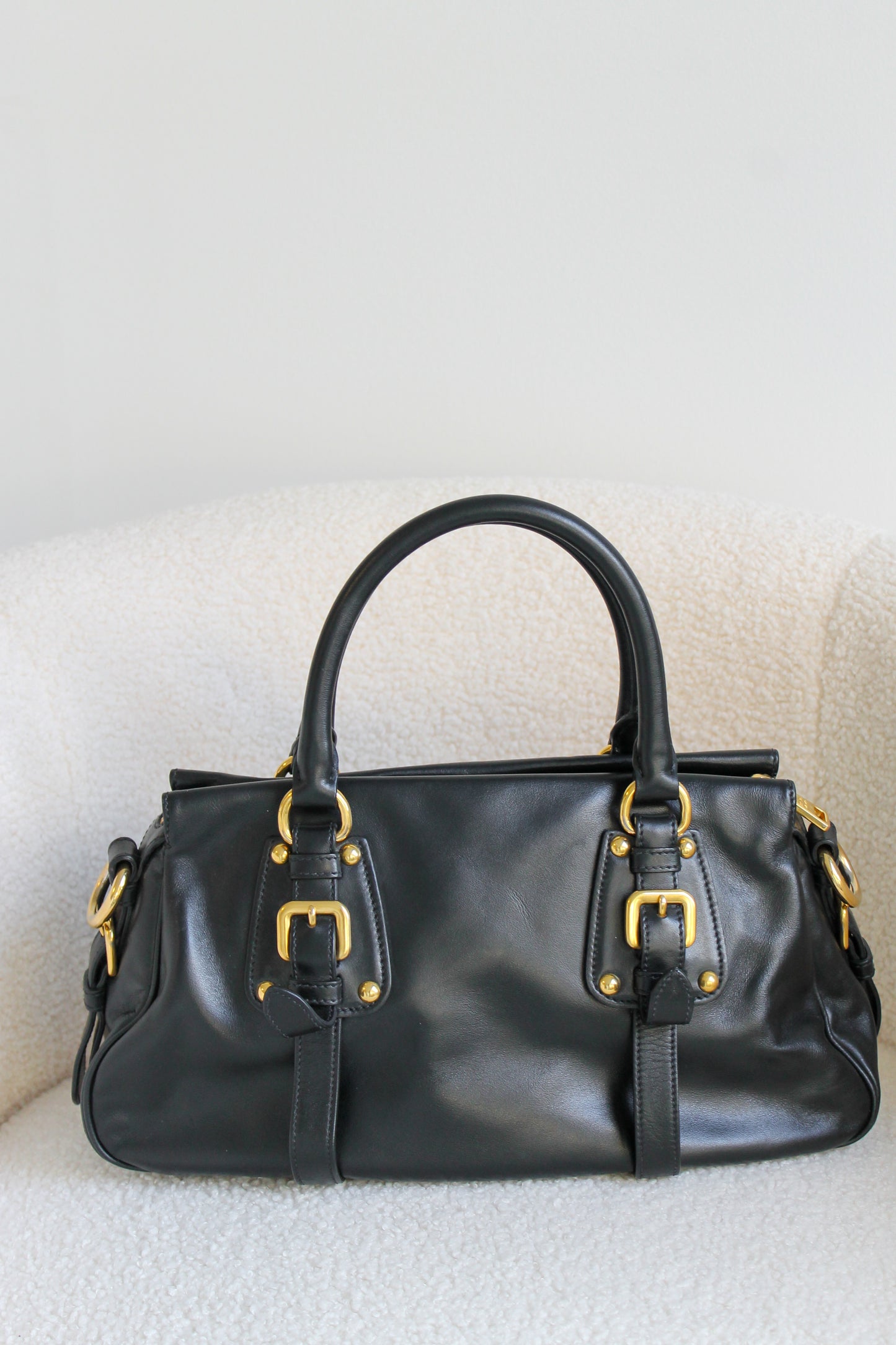 Prada Buckled Leather Bag
