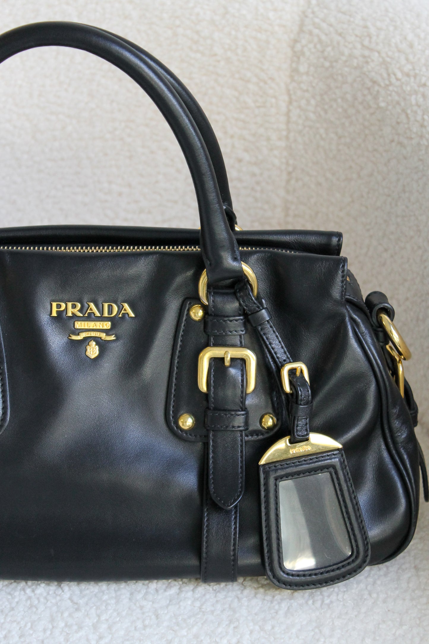 Prada Buckled Leather Bag