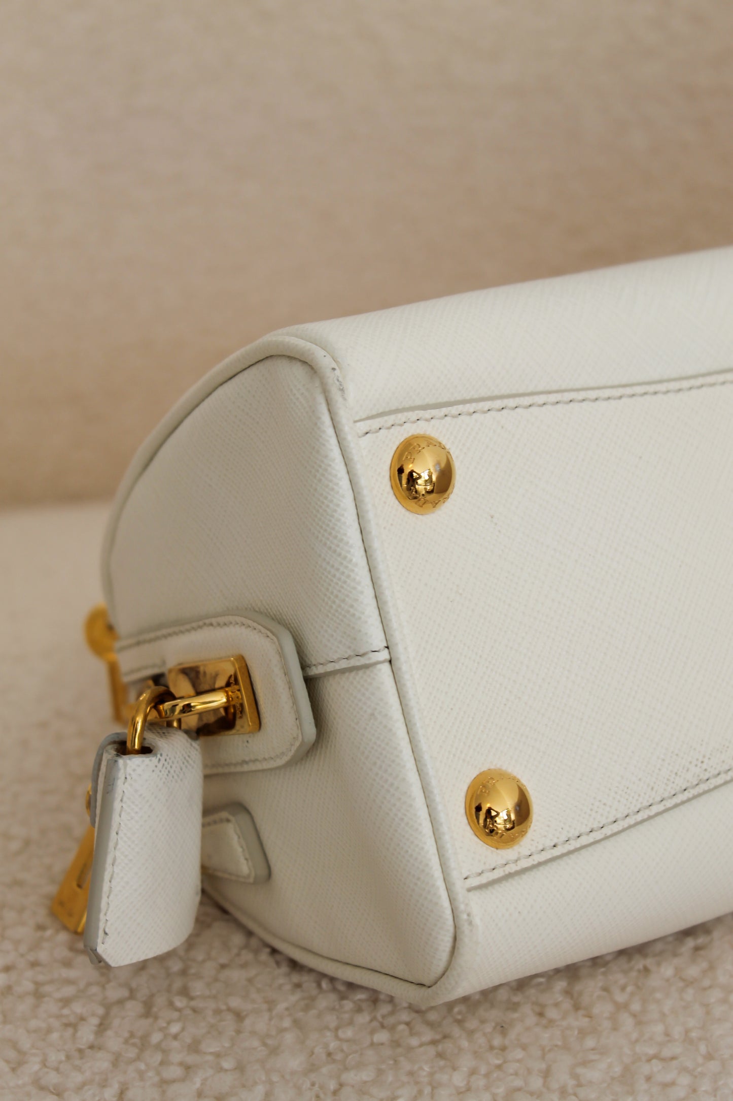 Prada Saffiano Leather Top Handle Bag