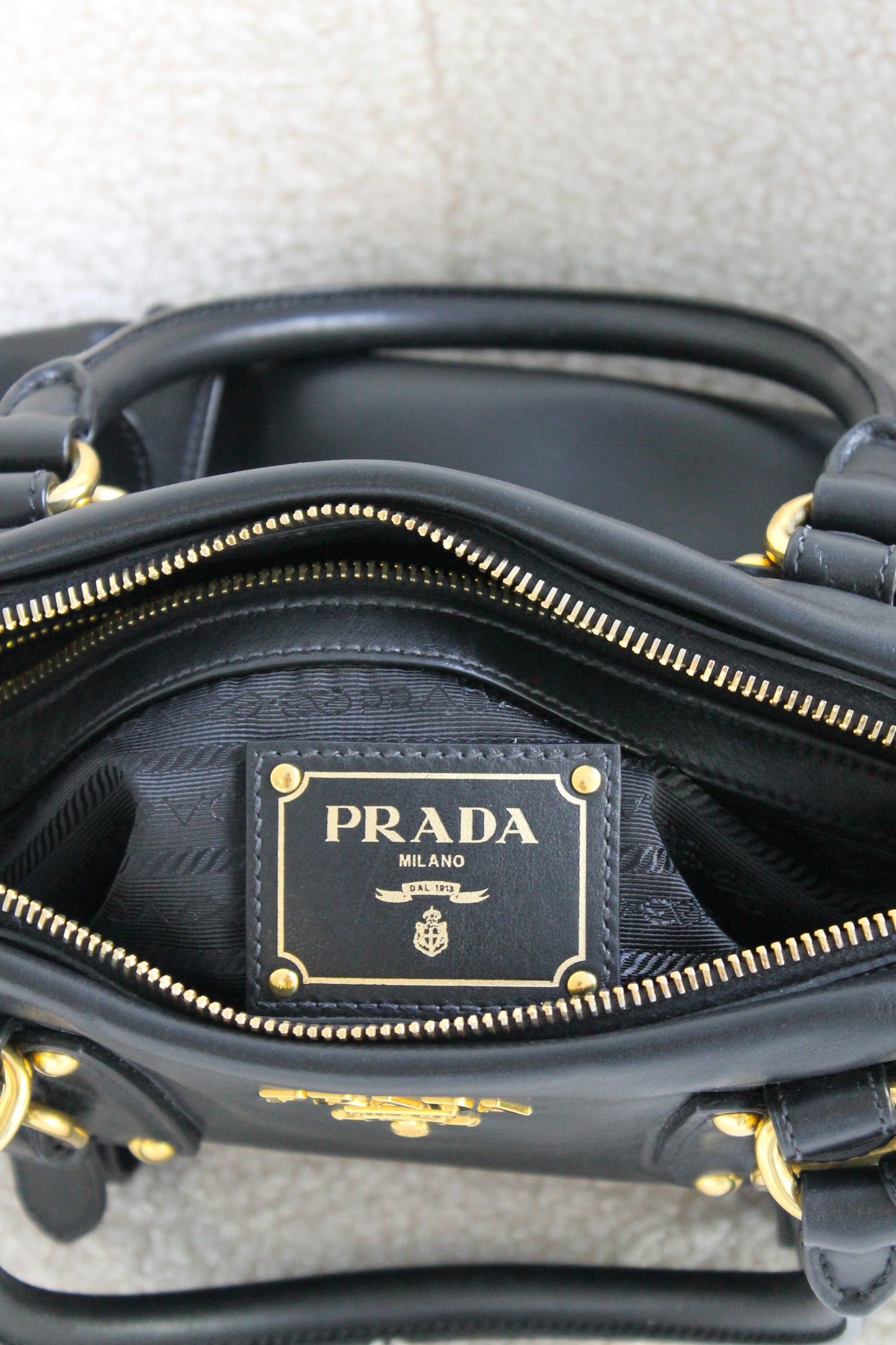 Prada Buckled Leather Bag