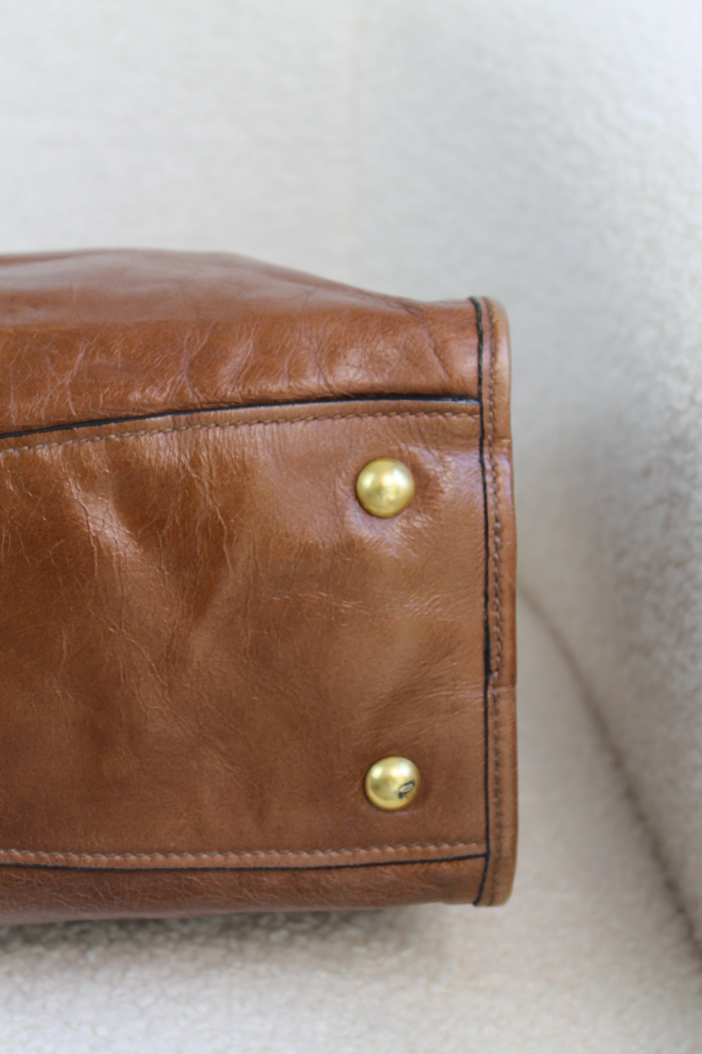 Miu Miu Vitello Shine Bauletto