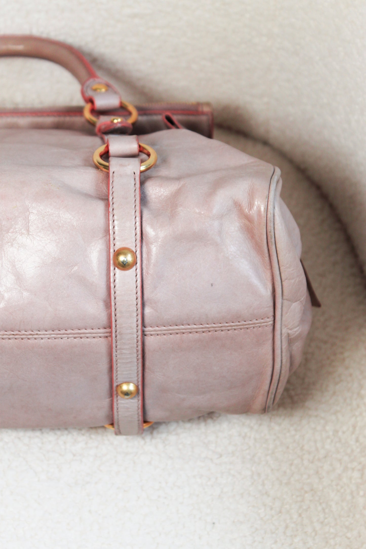 Miu Miu Vitello Lux Bow