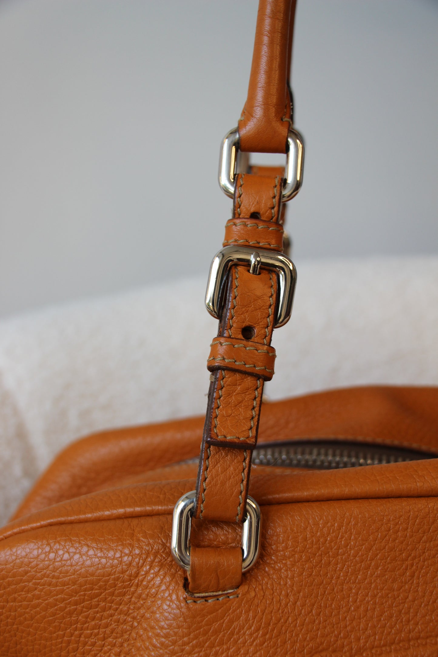 Prada Vitello Daino Bauletto Bag
