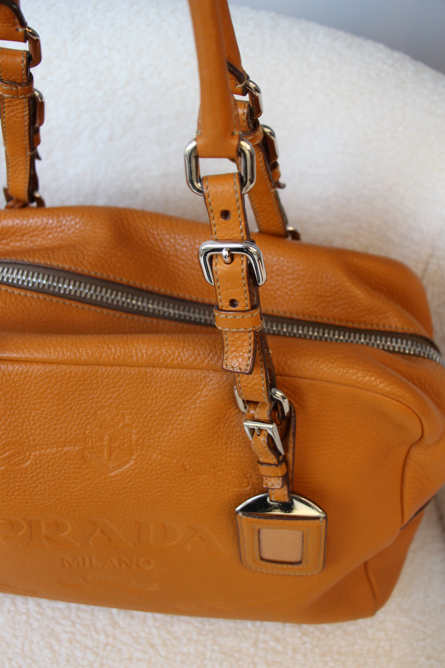 Prada Vitello Daino Bauletto Bag