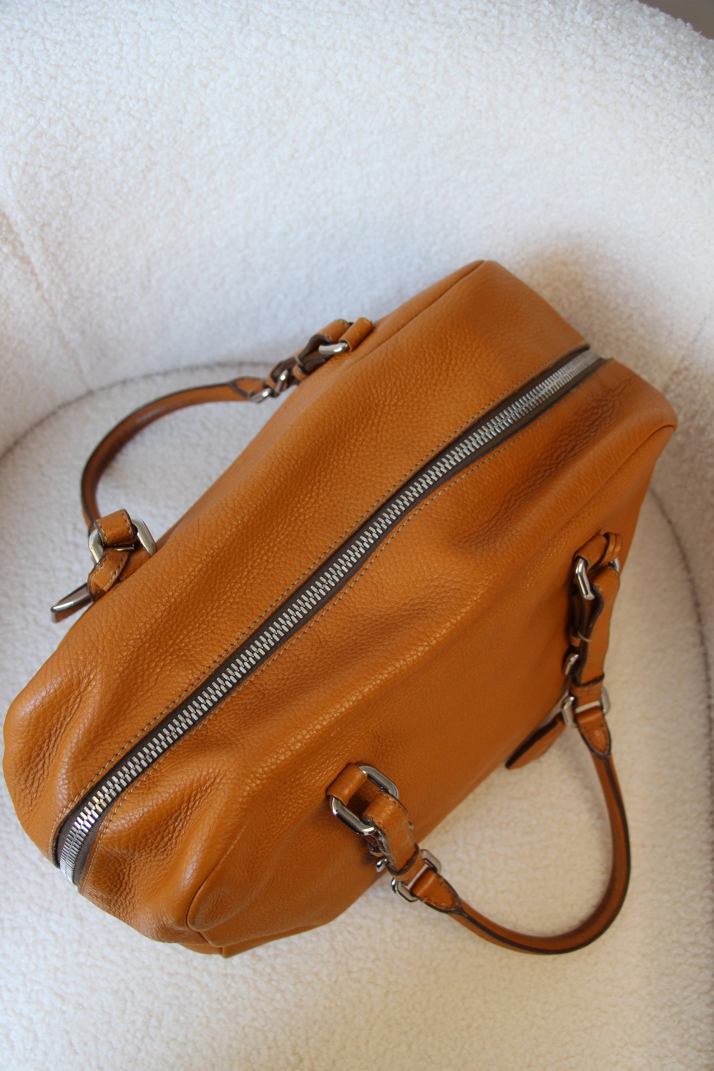 Prada Vitello Daino Bauletto Bag