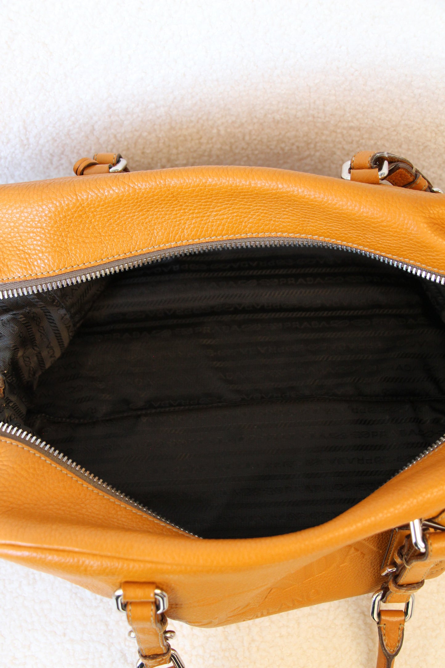 Prada Vitello Daino Bauletto Bag