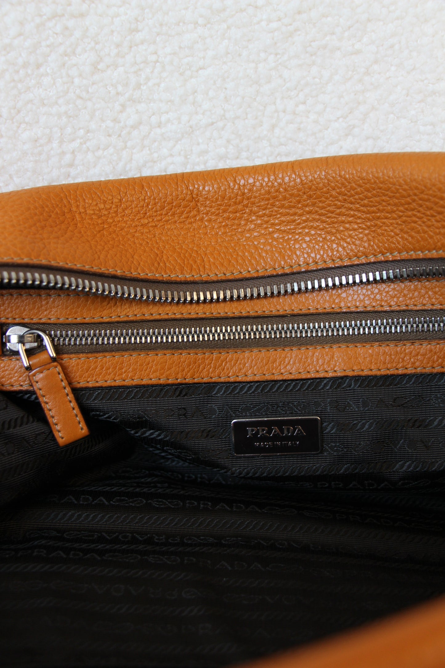 Prada Vitello Daino Bauletto Bag
