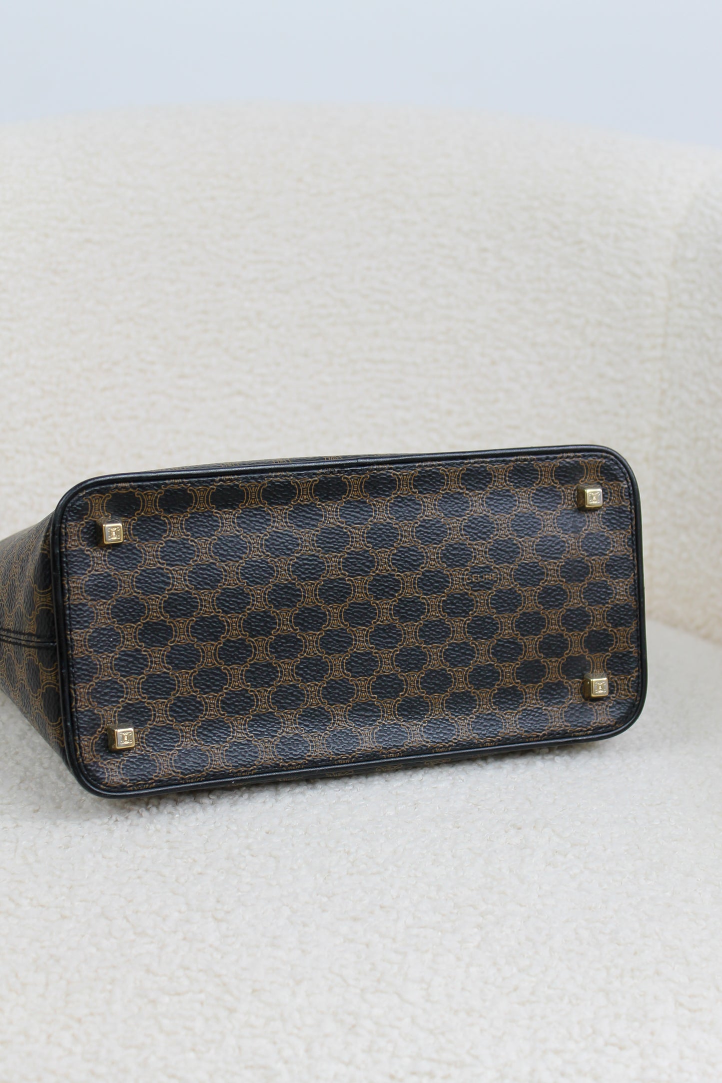 Céline Macadam Coated Canvas Handbag