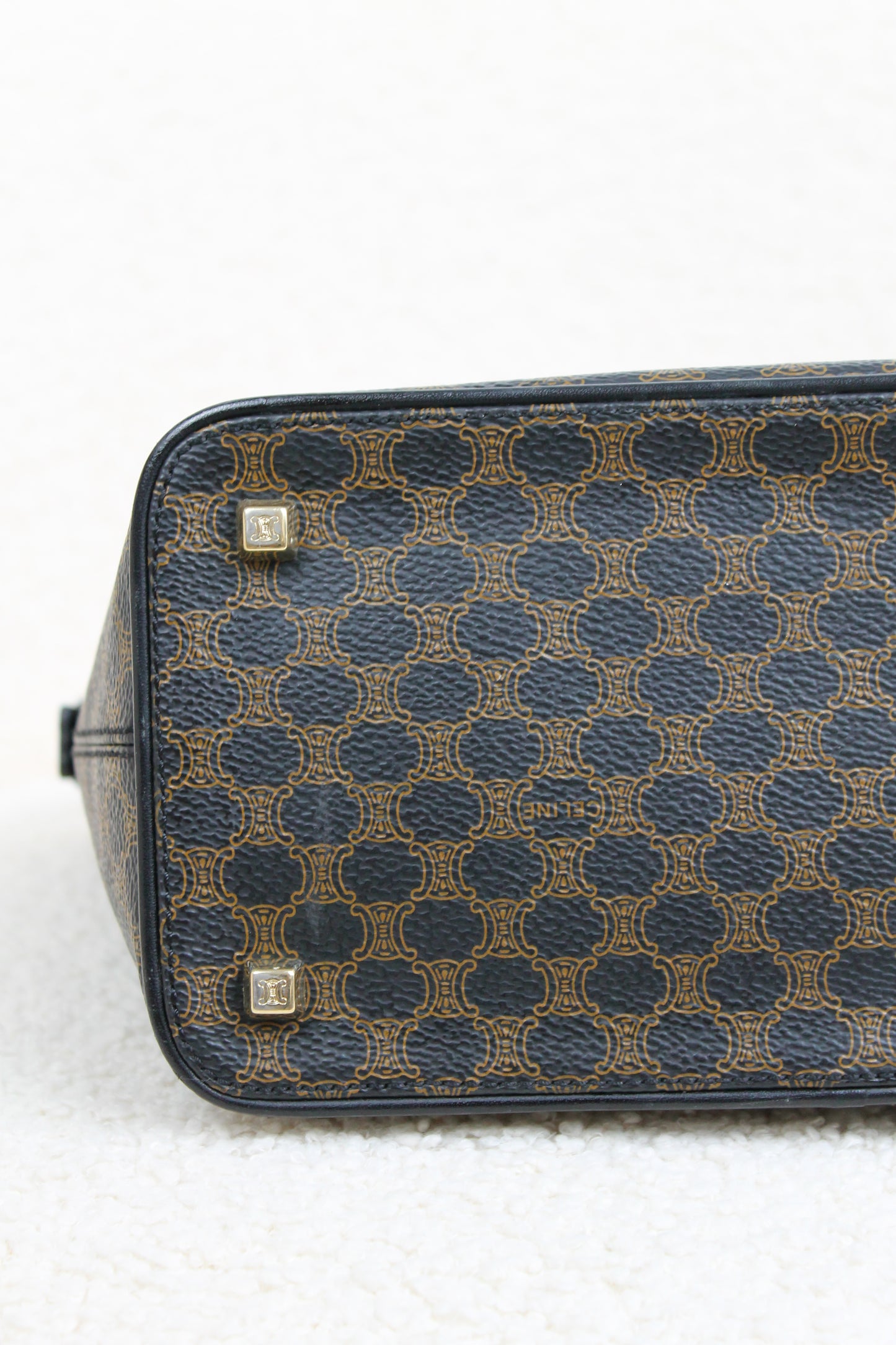 Céline Macadam Coated Canvas Handbag