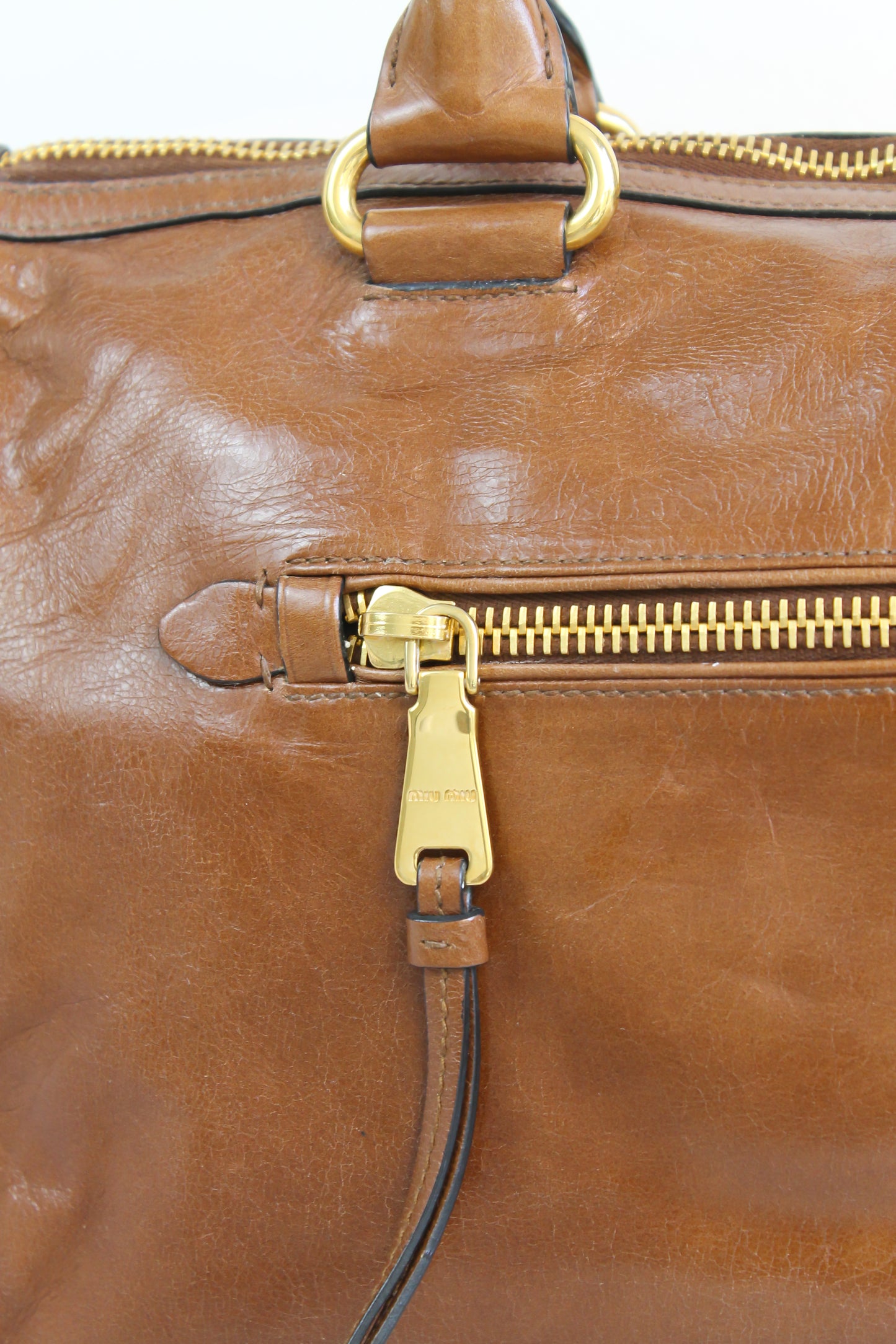 Miu Miu Vitello Shine Bauletto