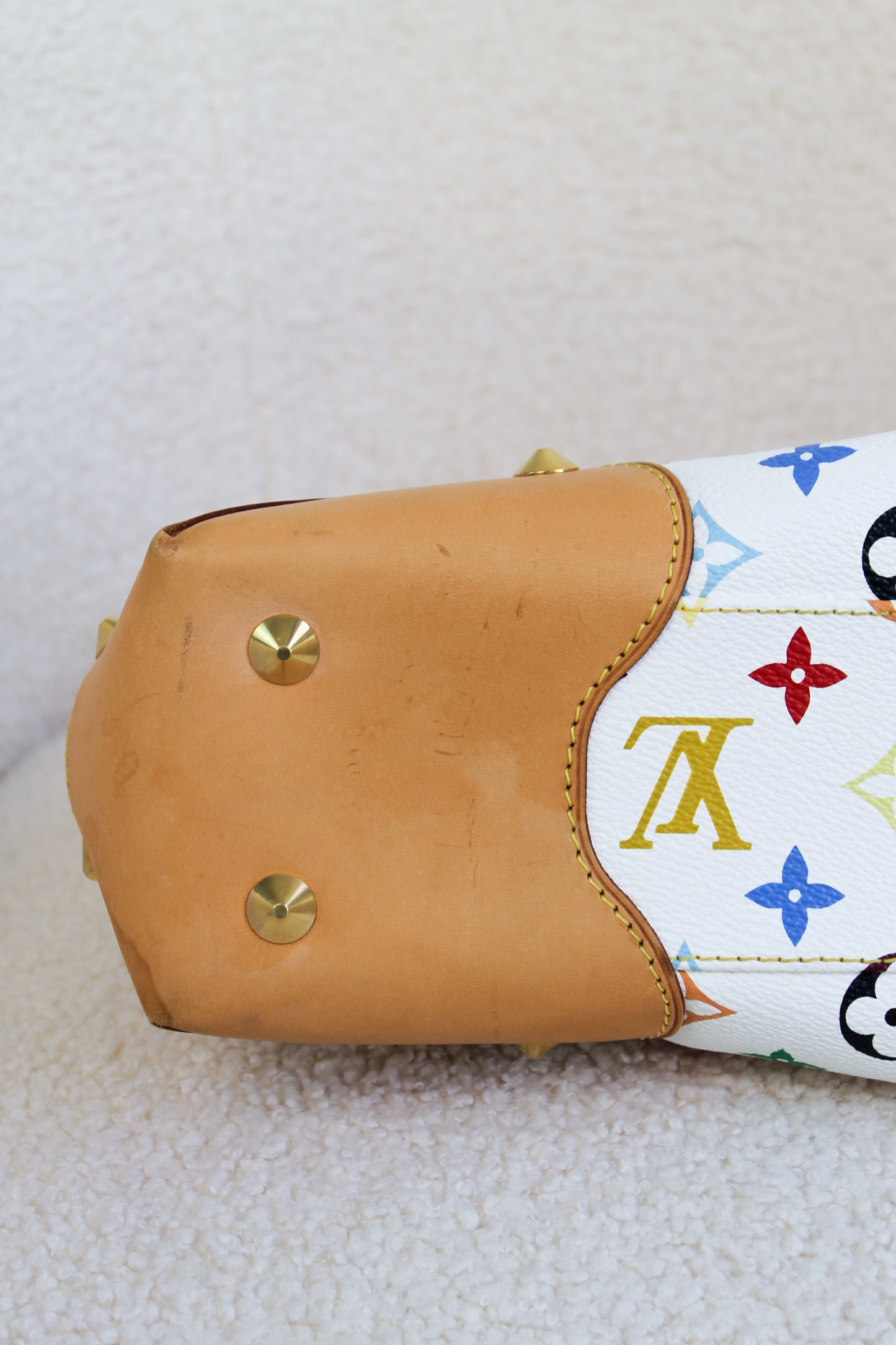 Louis Vuitton x Takashi Murakami Blanc Multicolor Judy MM