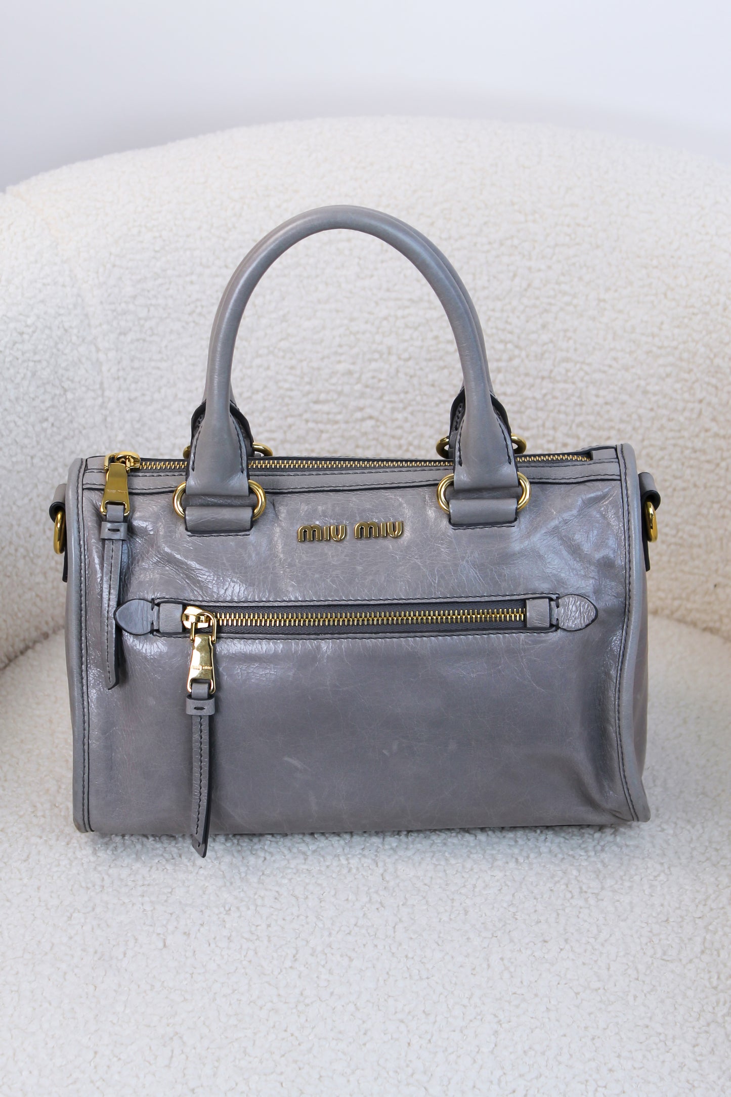 Miu Miu Bauletto Vitello Shine