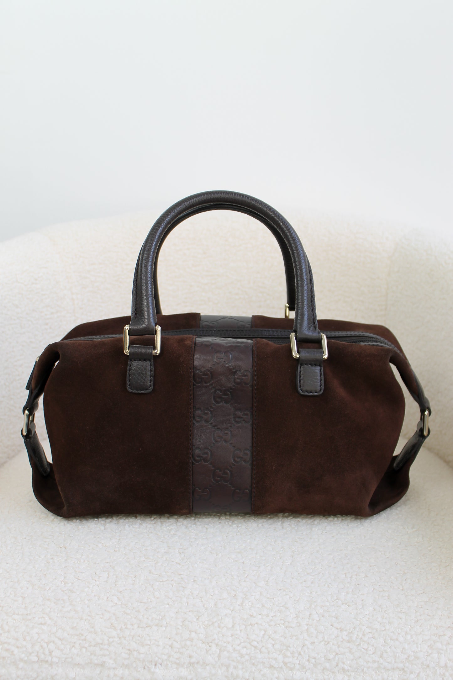 Gucci Suede Boston Small