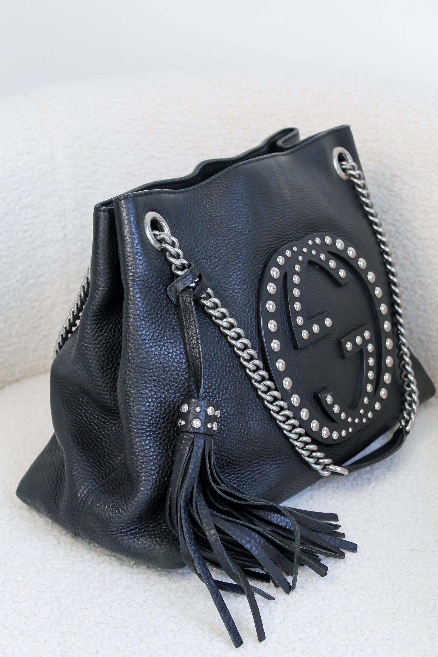Gucci Studded Medium Soho Chain Shoulder bag