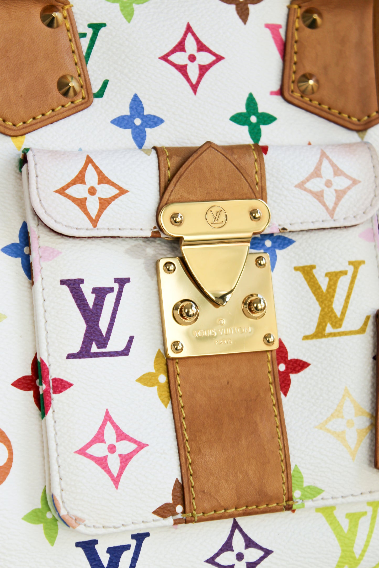 Louis Vuitton x Takashi Murakami Blanc Multicolor Speedy 30
