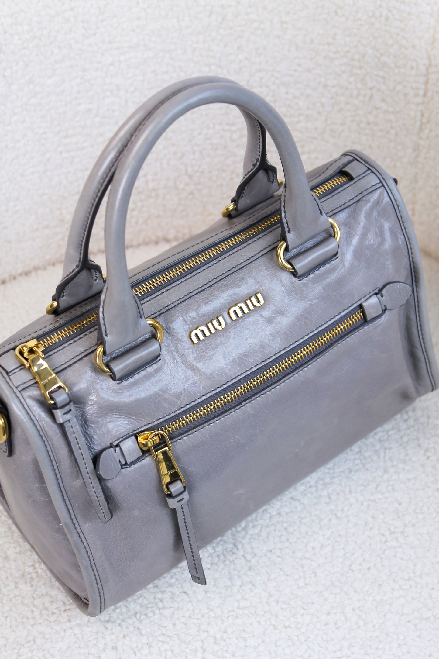 Miu Miu Bauletto Vitello Shine