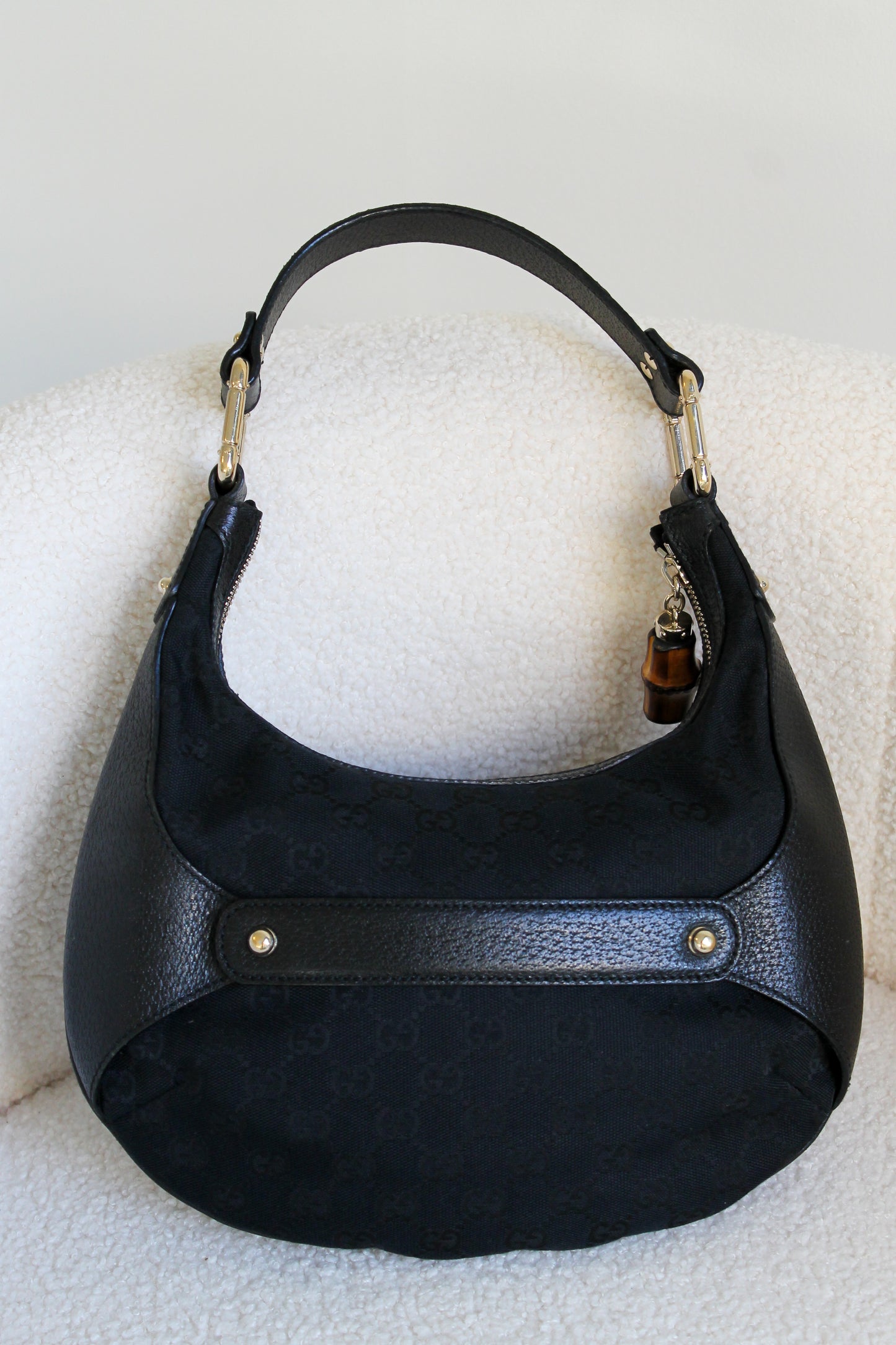 Gucci Amalfi Bamboo Hobo Bag