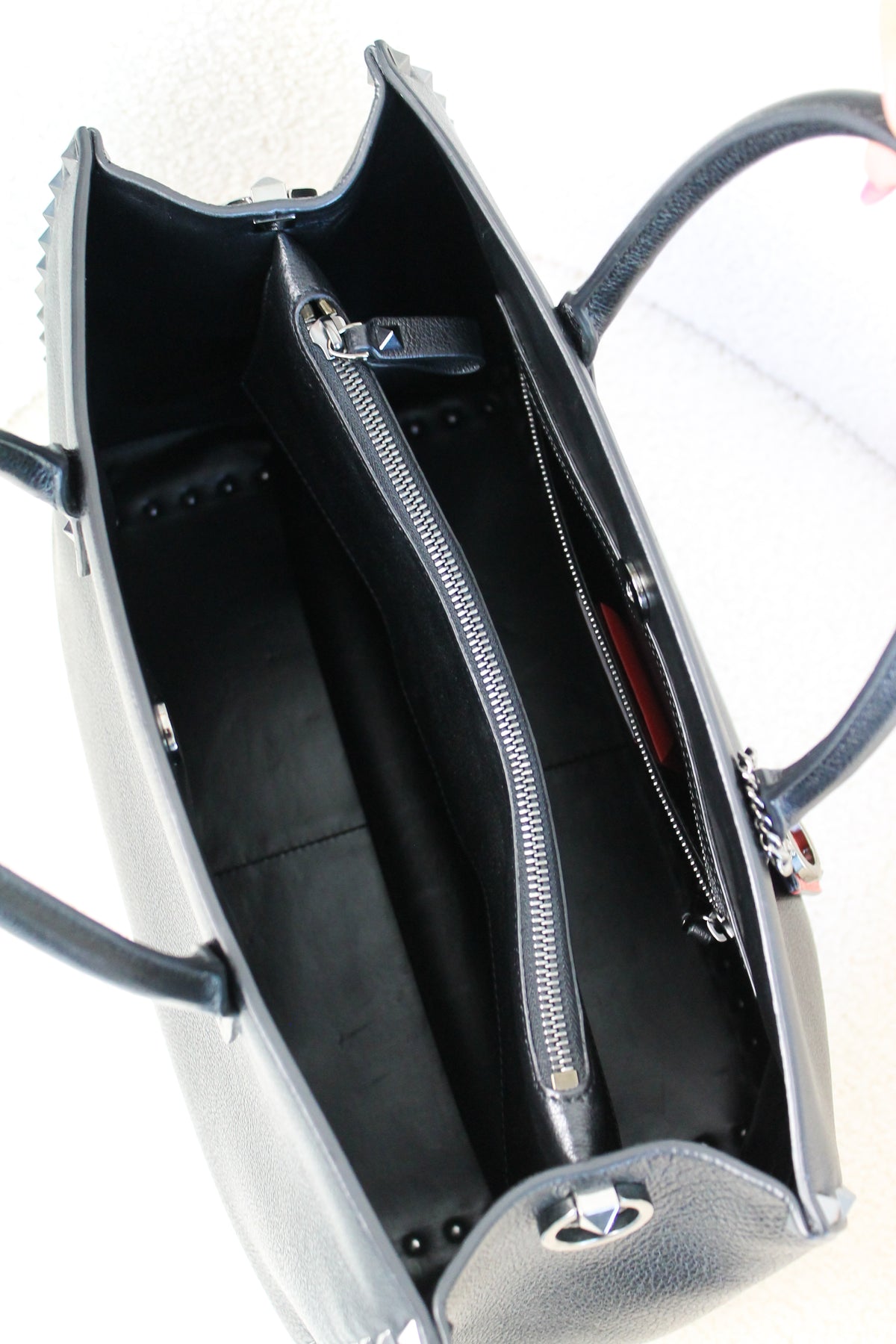 Valentino Rockstud Leather Tote Bag