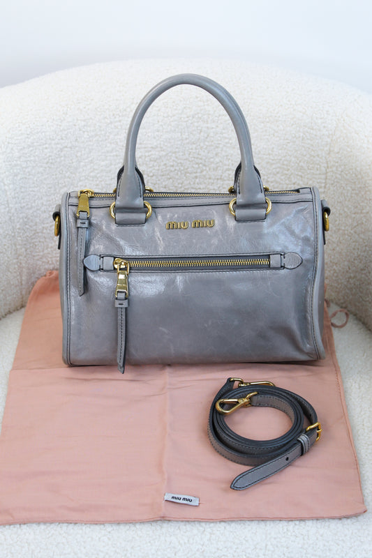 Miu Miu Bauletto Vitello Shine