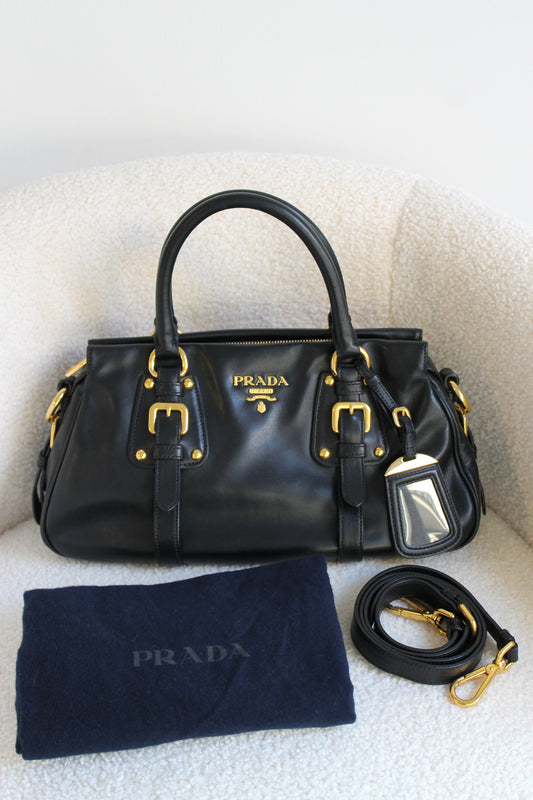 Prada Buckled Leather Bag