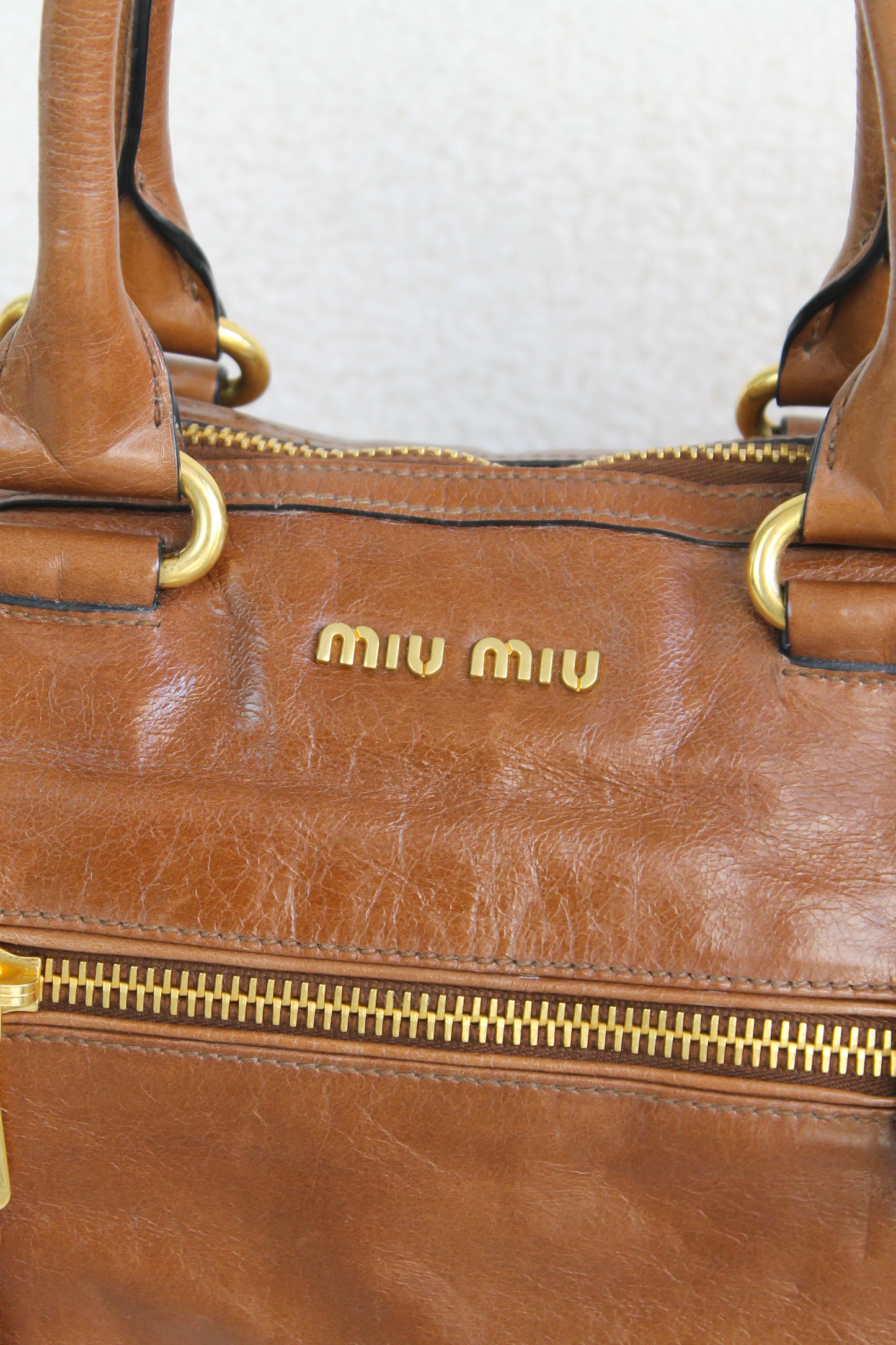 Miu Miu Vitello Shine Bauletto