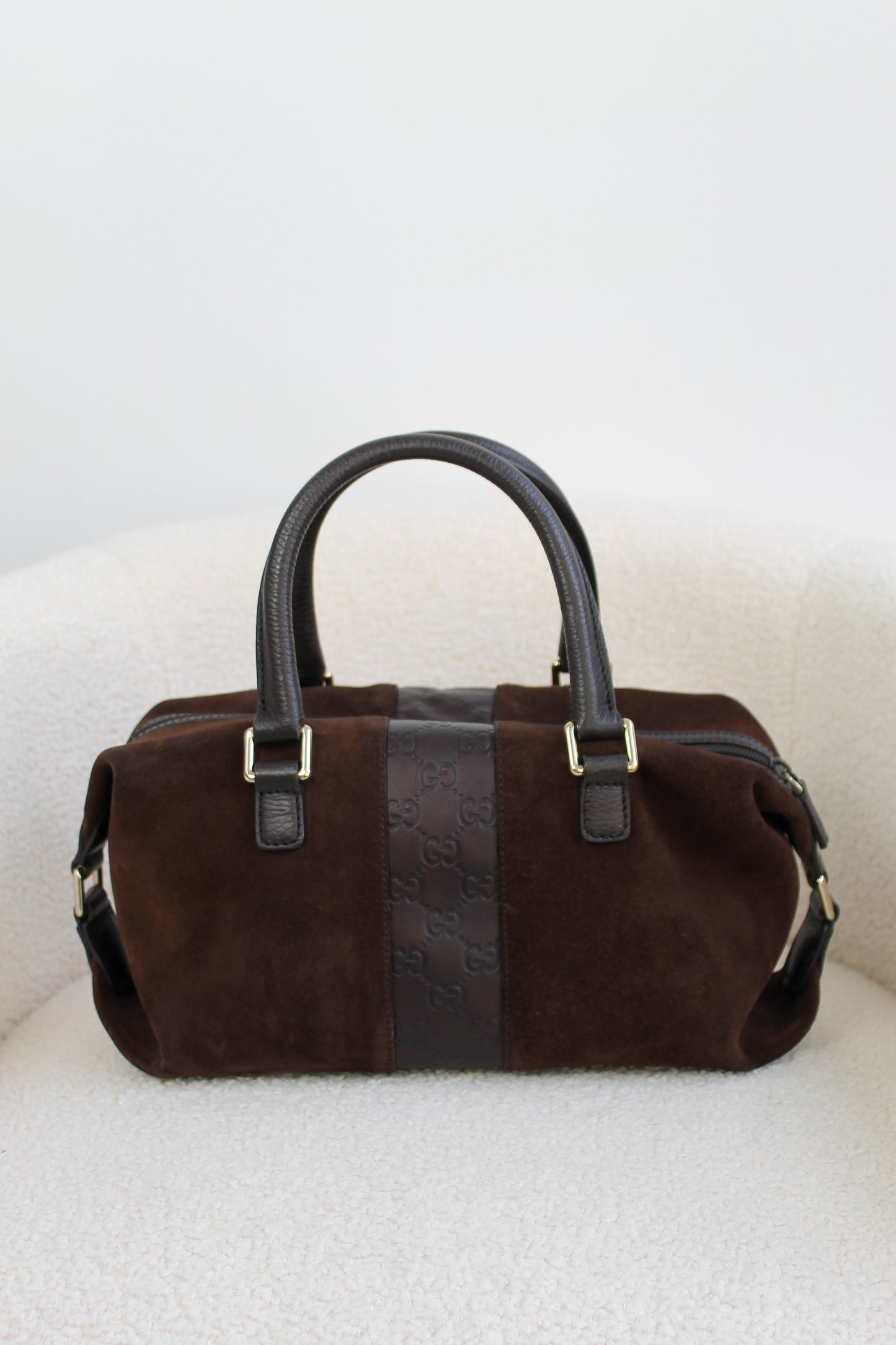 Gucci Suede Boston Small