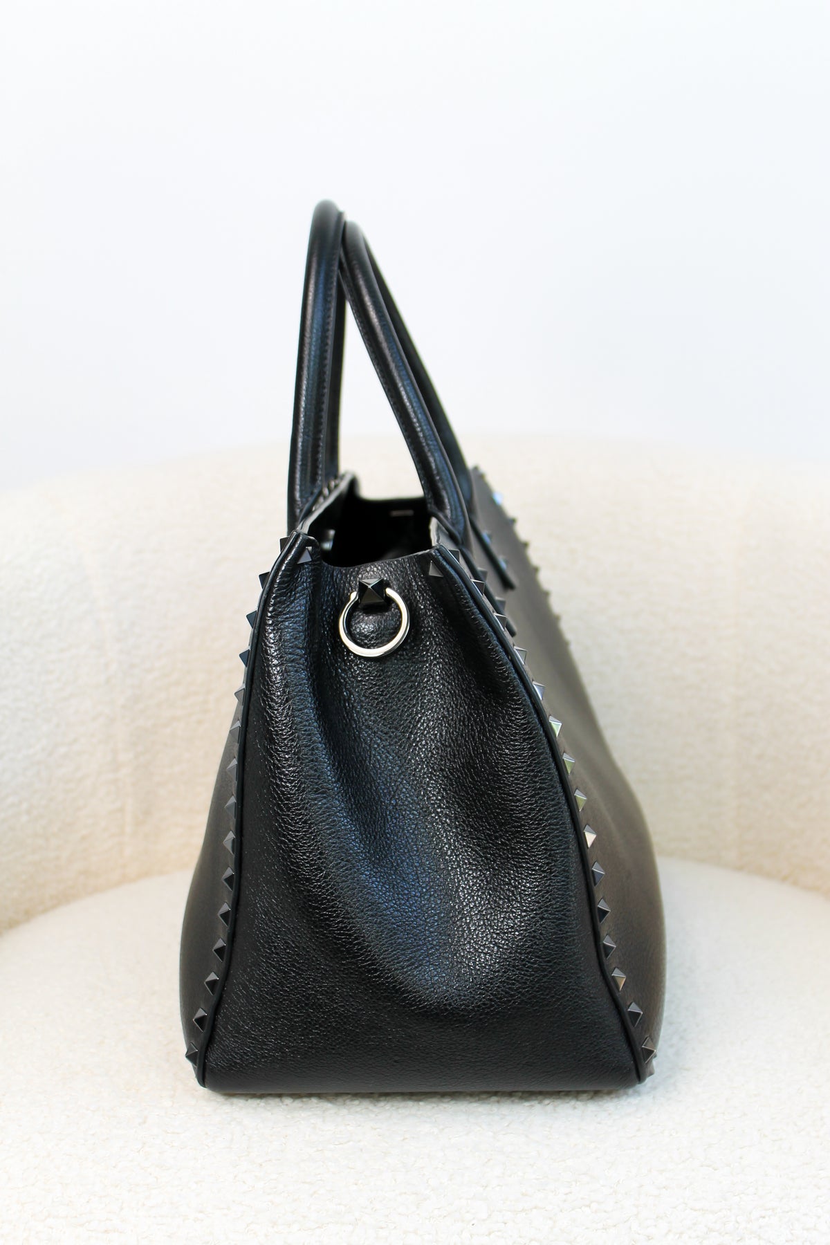 Valentino Rockstud Leather Tote Bag