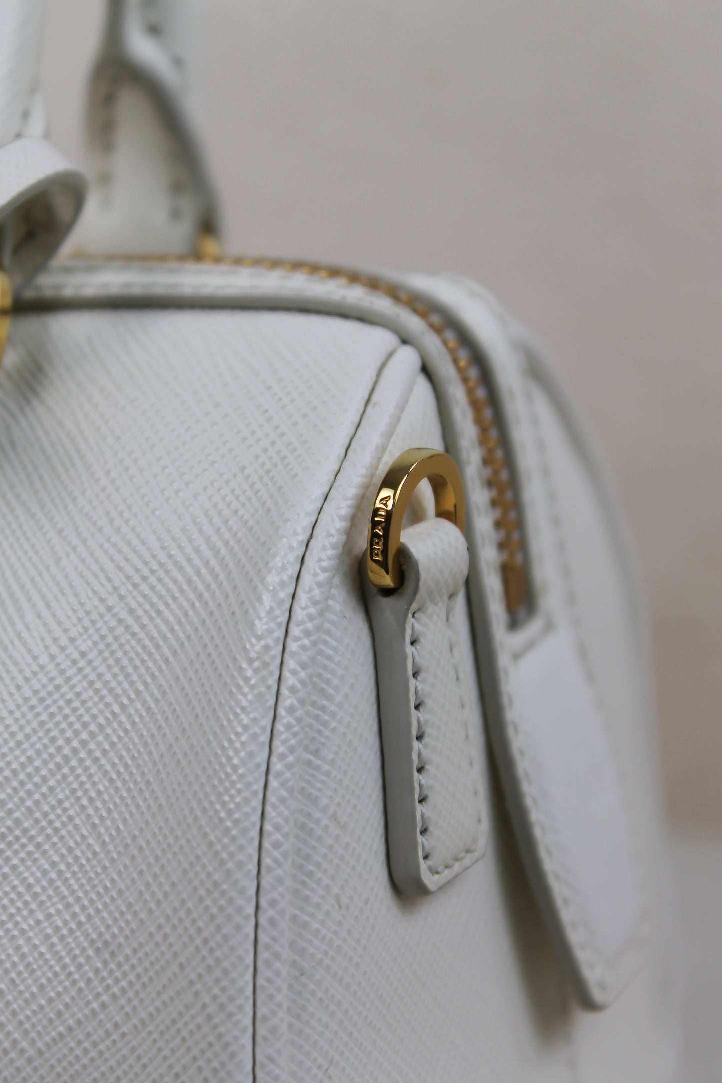 Prada Saffiano Leather Top Handle Bag