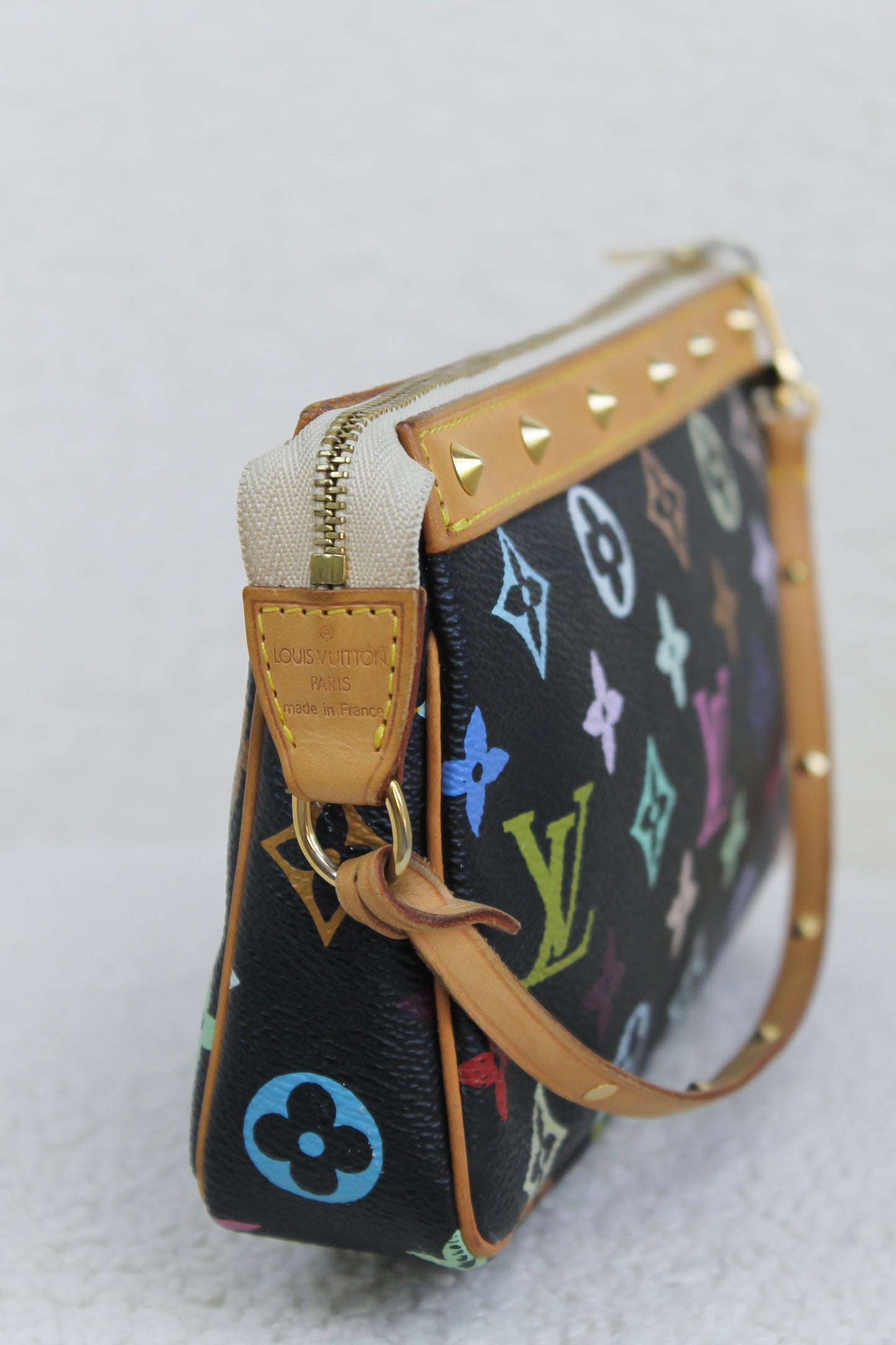 Louis Vuitton x Takashi Murakami Noir Multicolor Pochette Accessoires