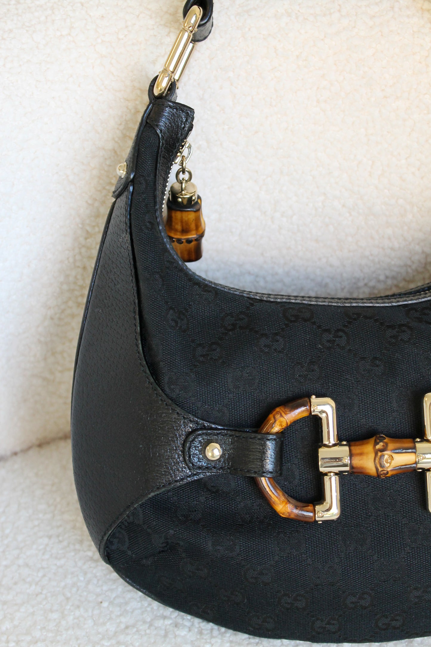 Gucci Amalfi Bamboo Hobo Bag
