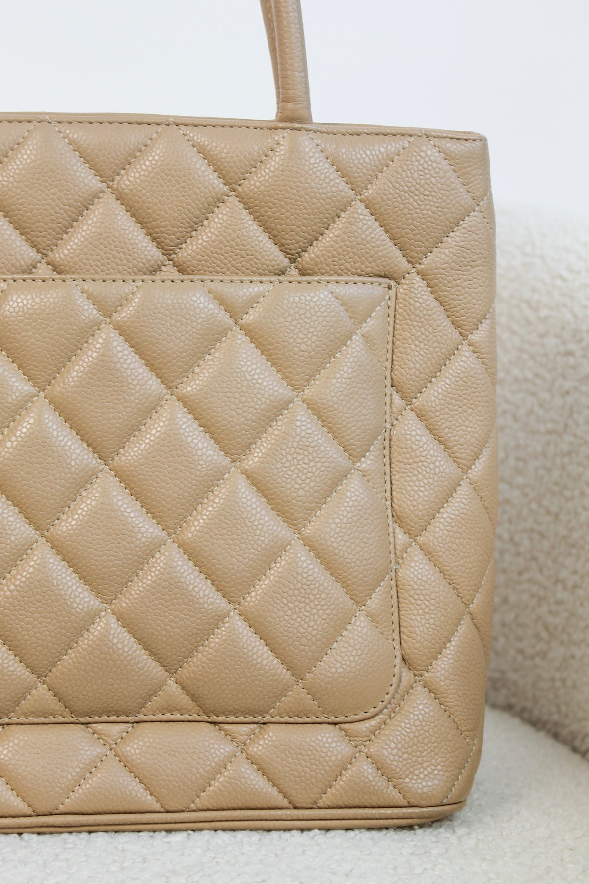 Chanel Caviar Leather Medallion Tote