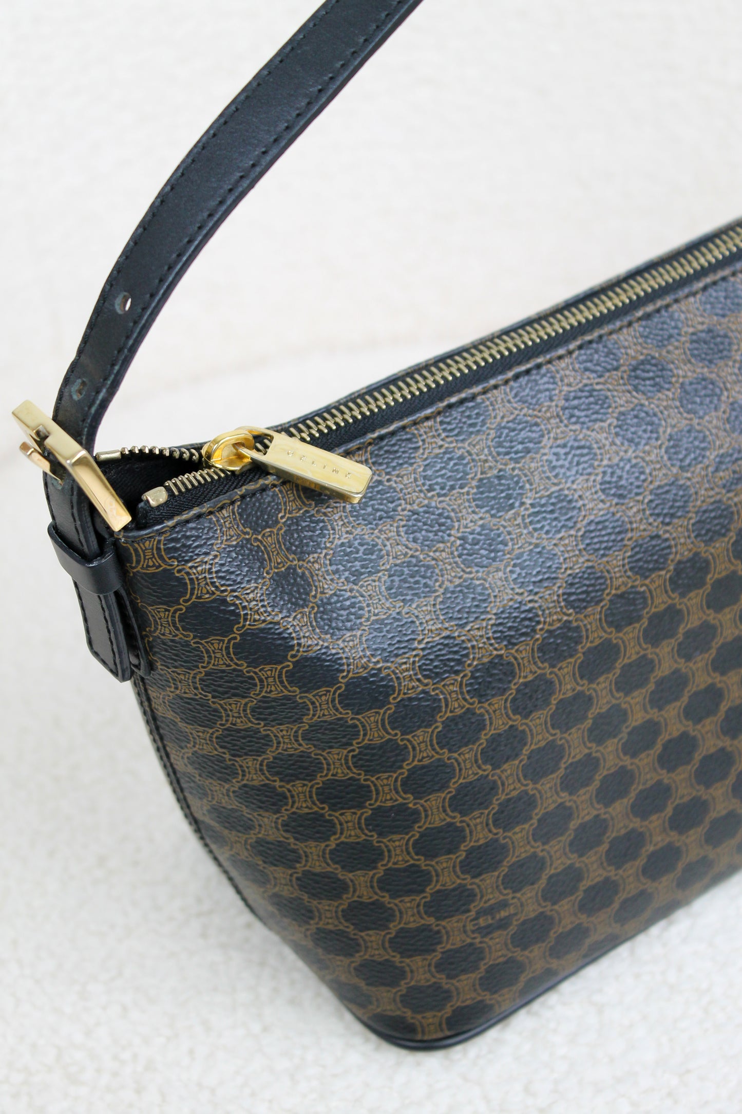 Céline Macadam Coated Canvas Handbag