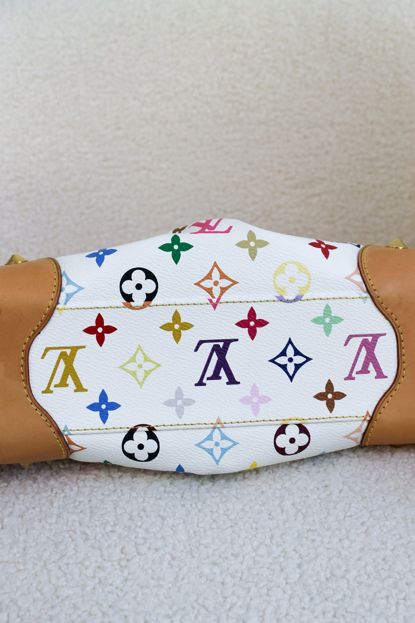 Louis Vuitton x Takashi Murakami Blanc Multicolor Judy MM