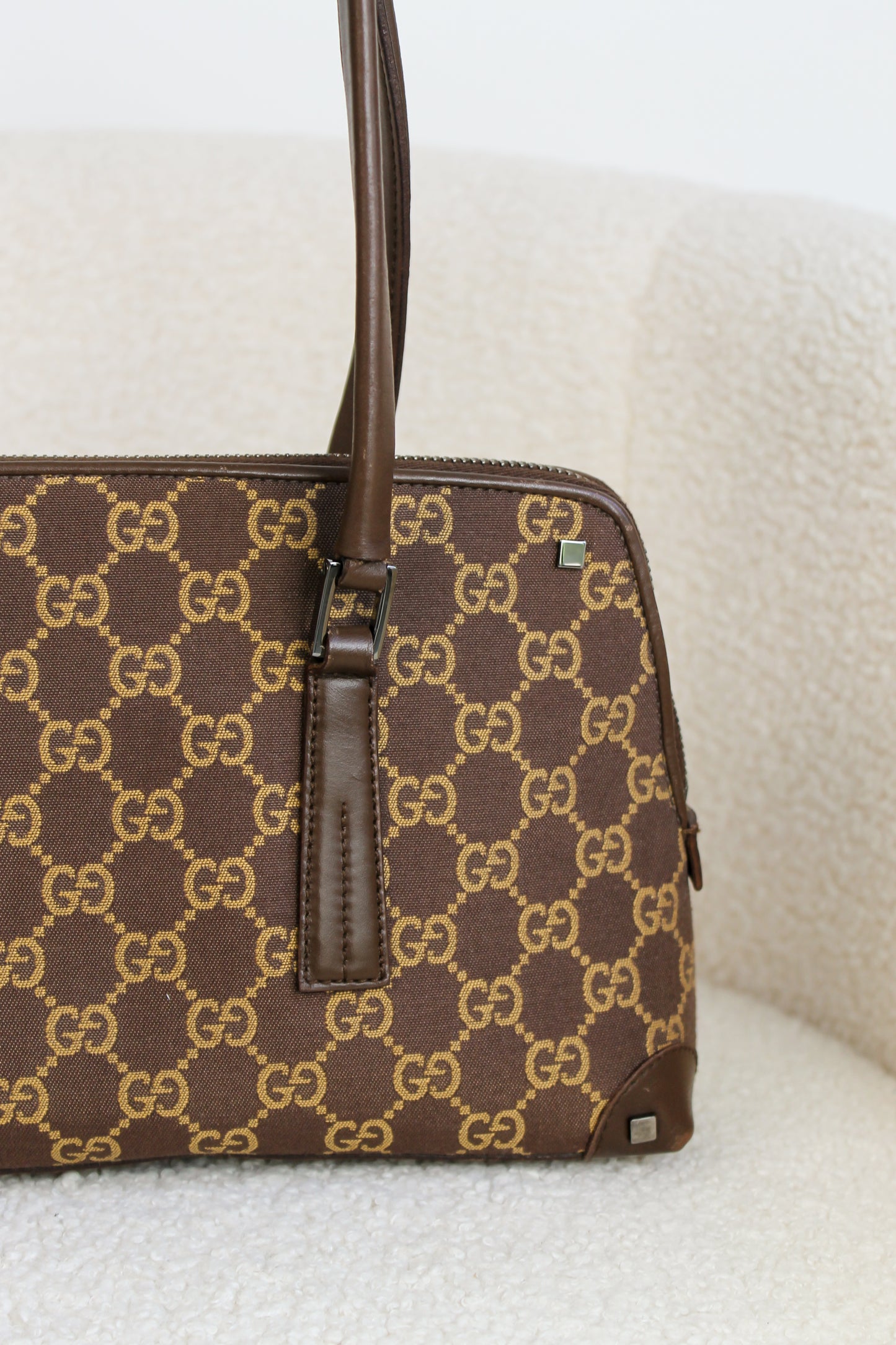 Gucci Canvas Boston shoulder bag