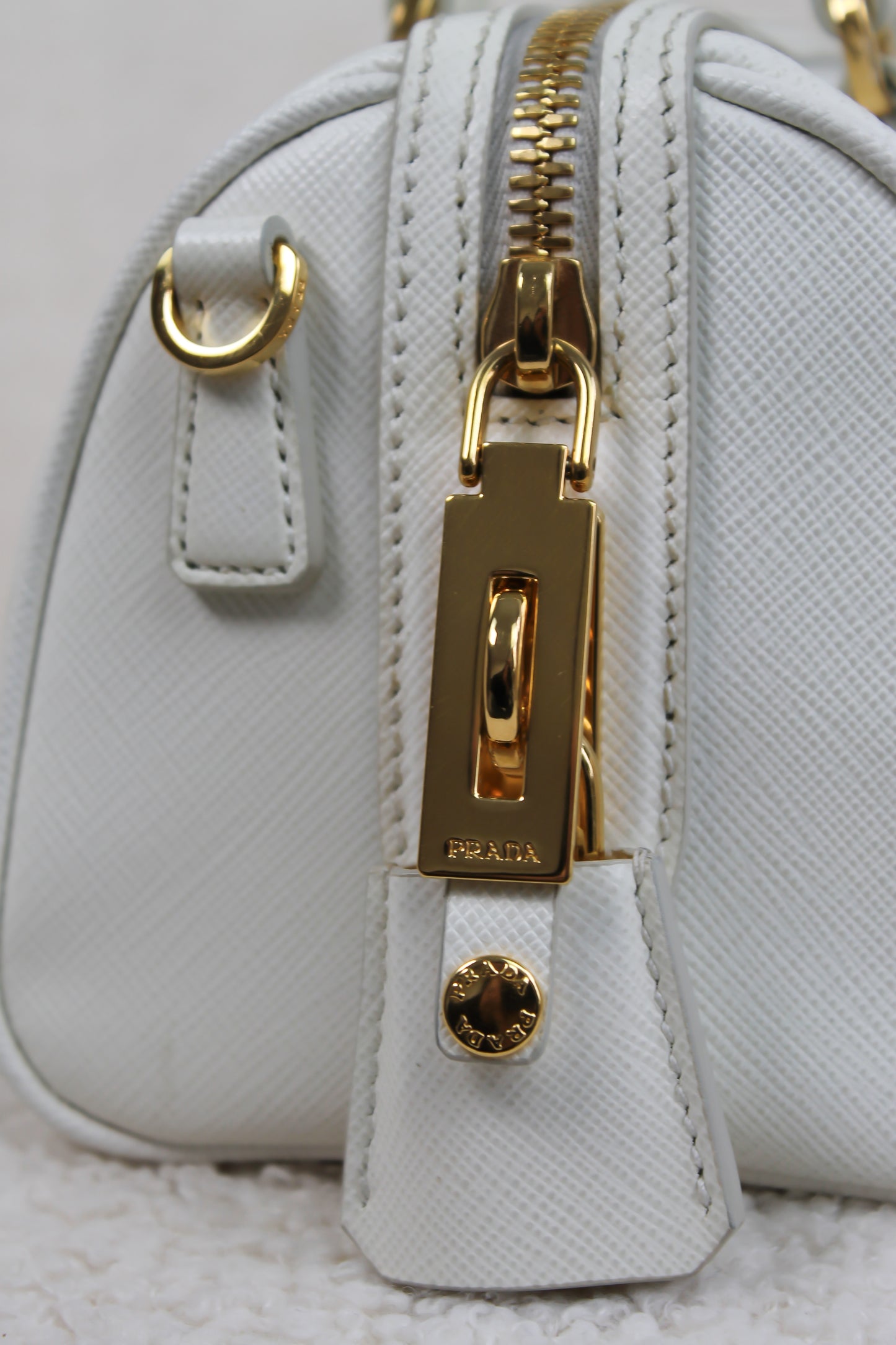 Prada Saffiano Leather Top Handle Bag