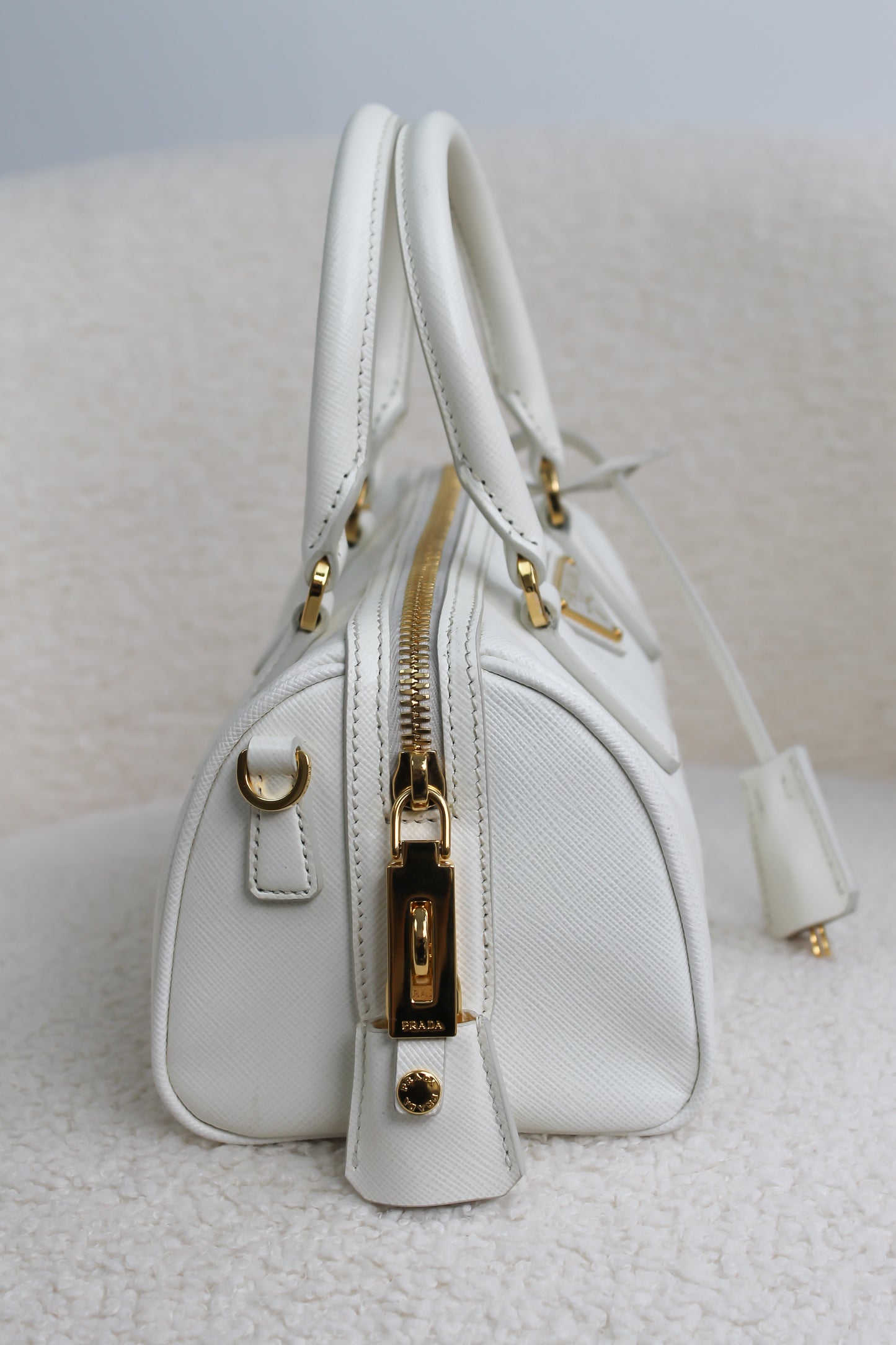 Prada Saffiano Leather Top Handle Bag