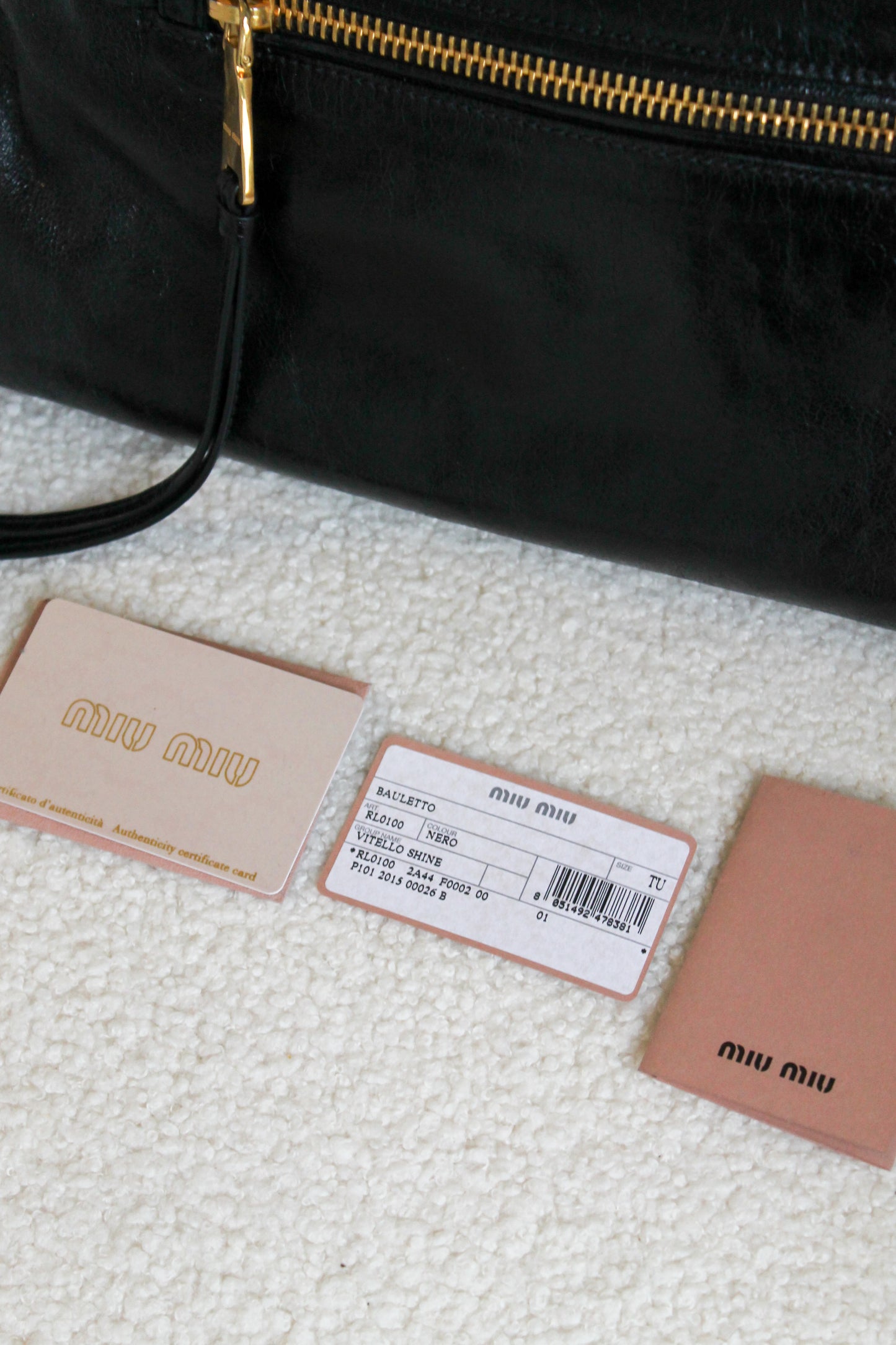 Miu Miu Bauletto Vitello Shine