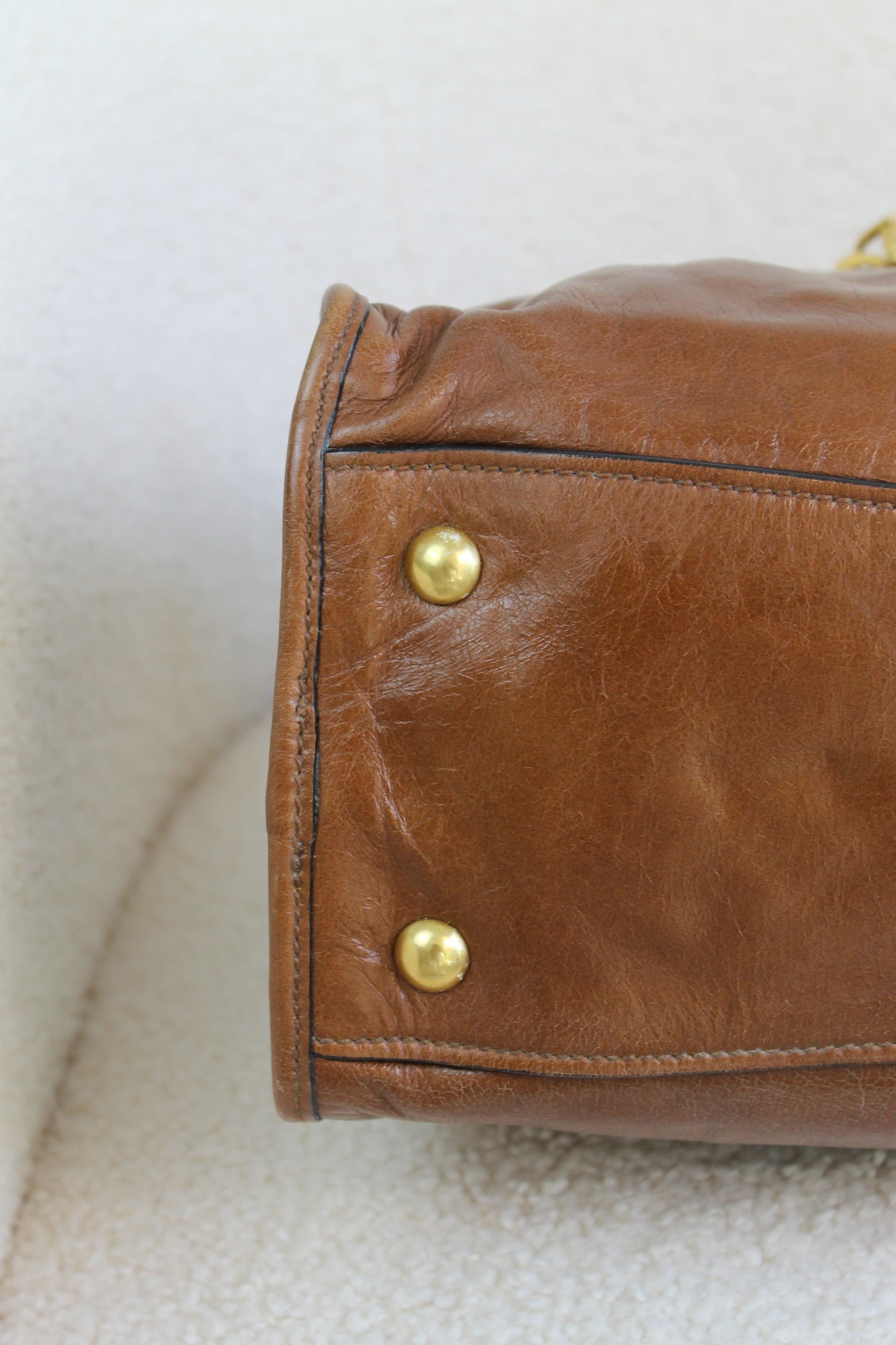Miu Miu Vitello Shine Bauletto