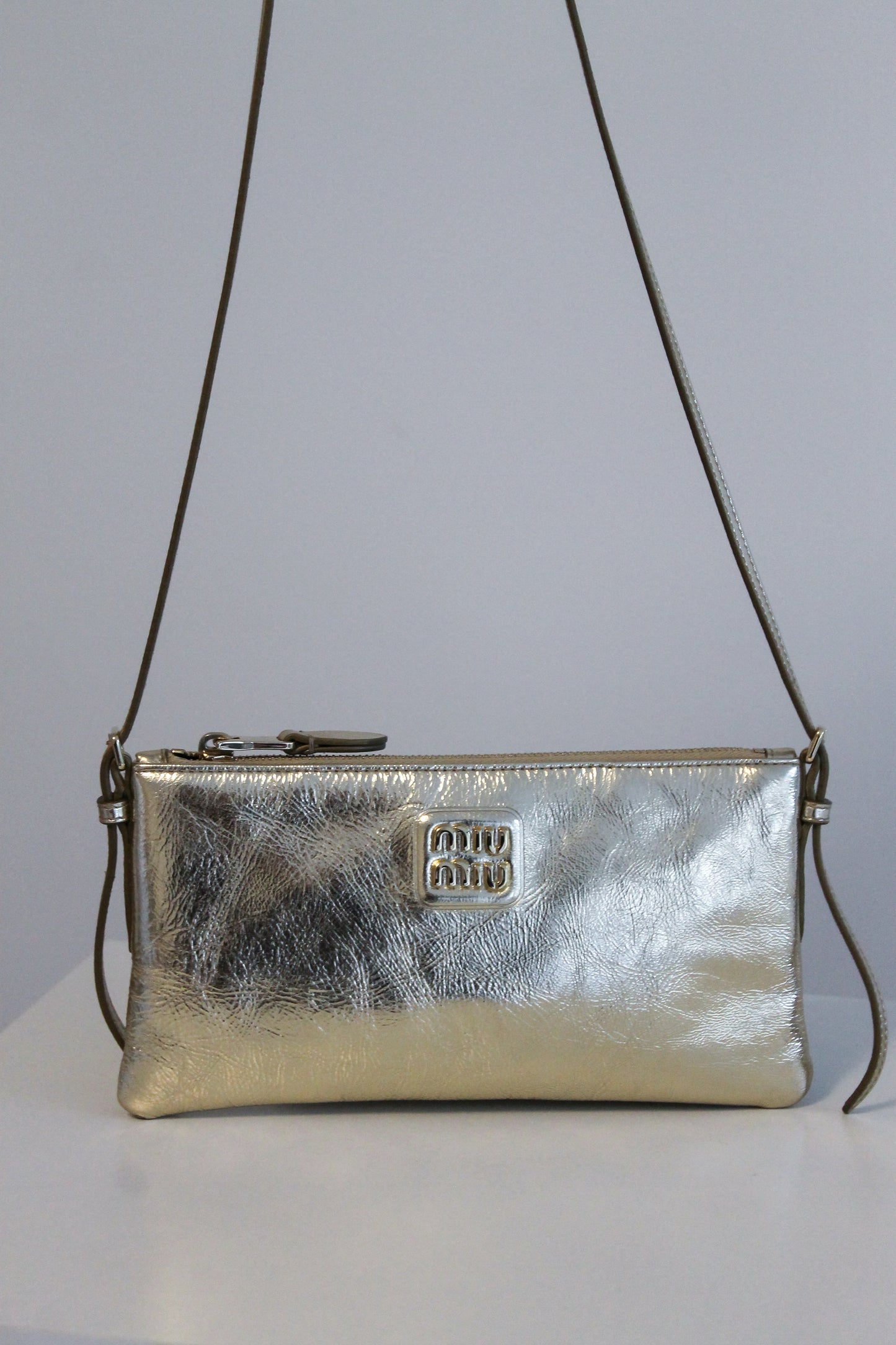 Miu Miu Logo-Lettering Shoulder Bag