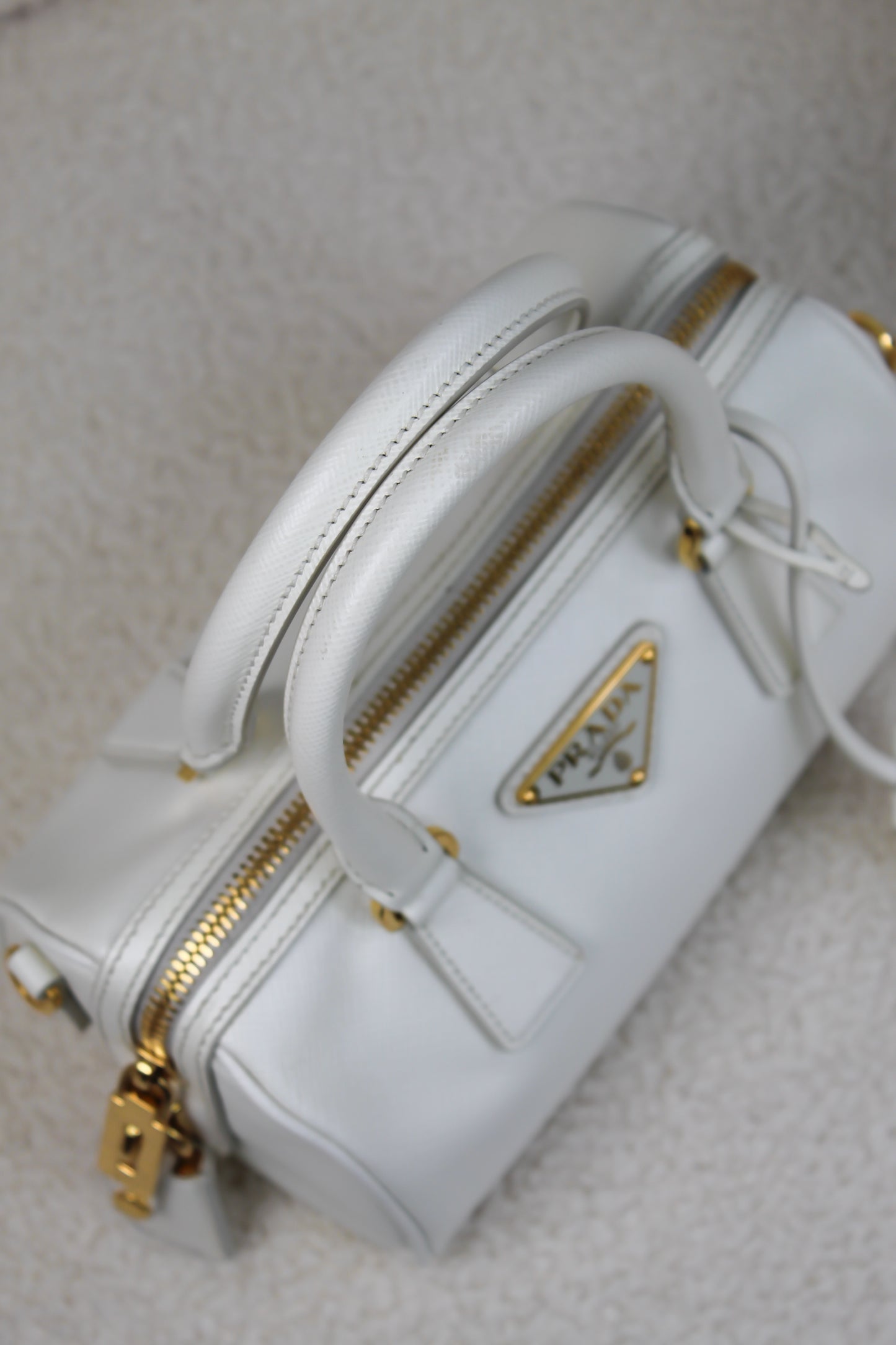 Prada Saffiano Leather Top Handle Bag