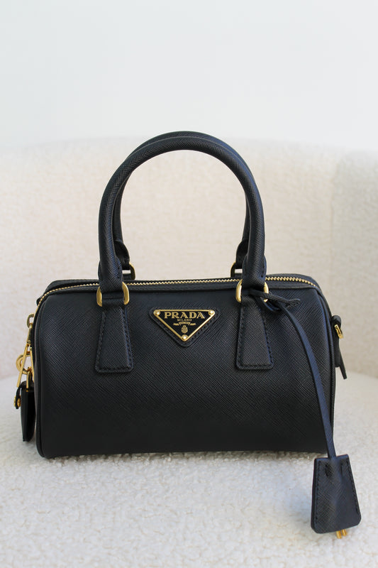 Prada Saffiano Leather Top Handle Bag