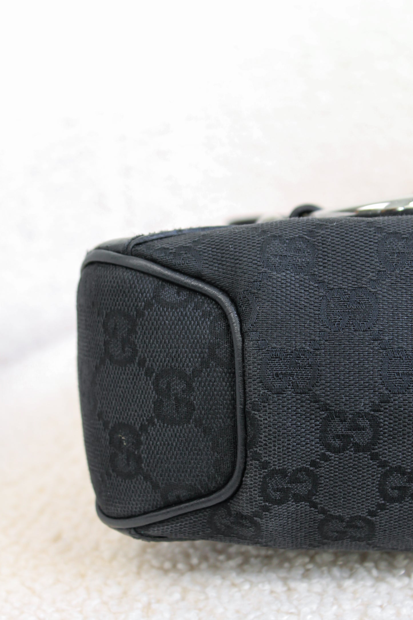 Gucci Horsebit Canvas Shoulder bag