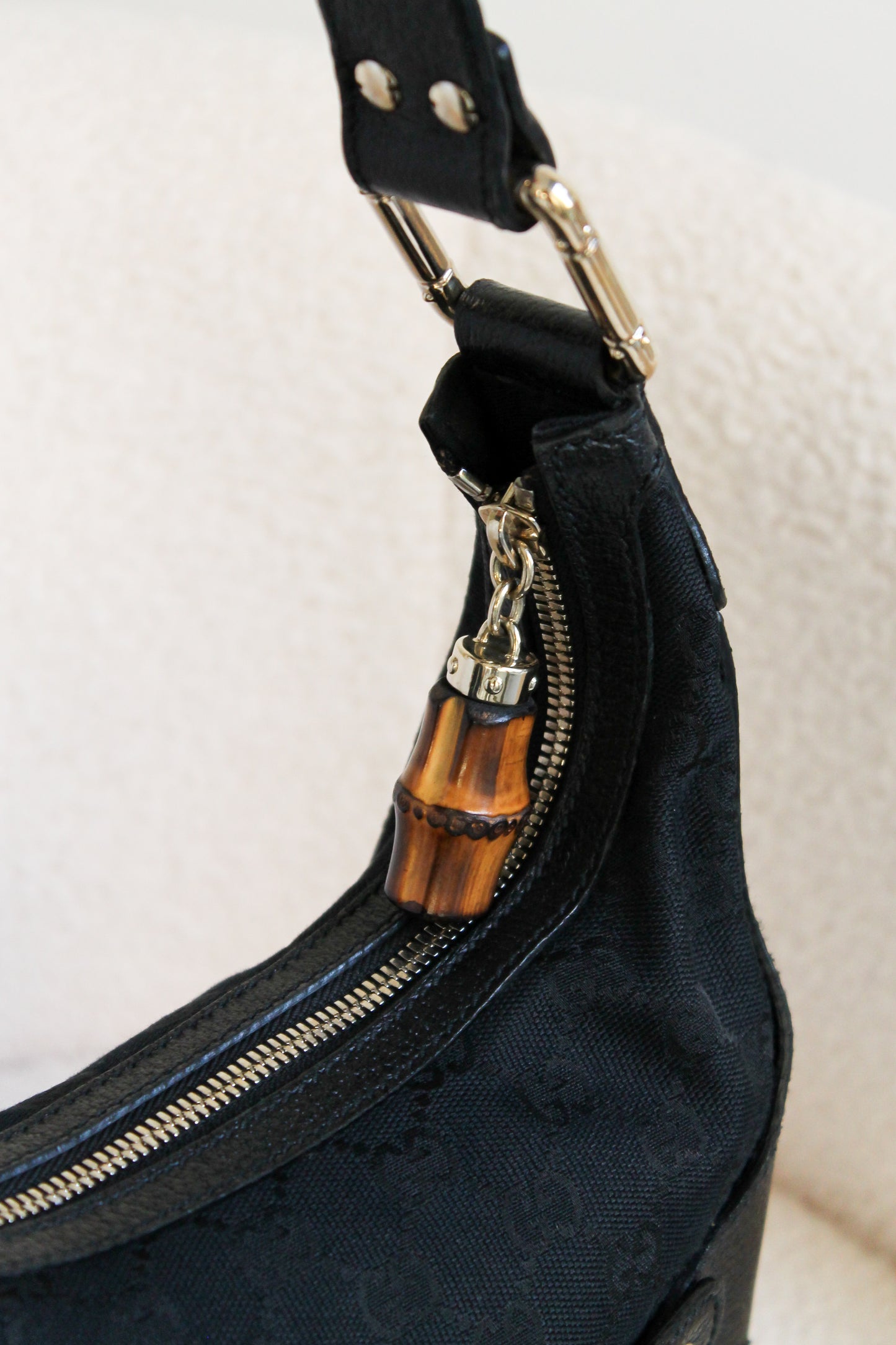 Gucci Amalfi Bamboo Hobo Bag