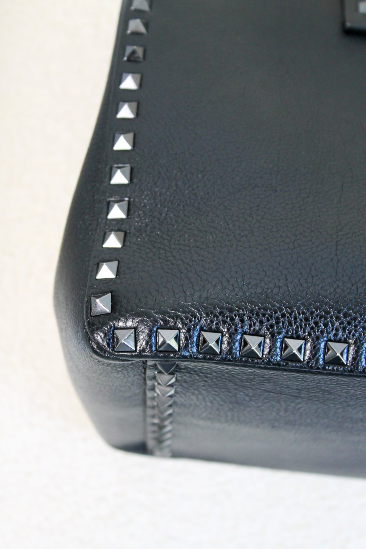 Valentino Rockstud Leather Tote Bag