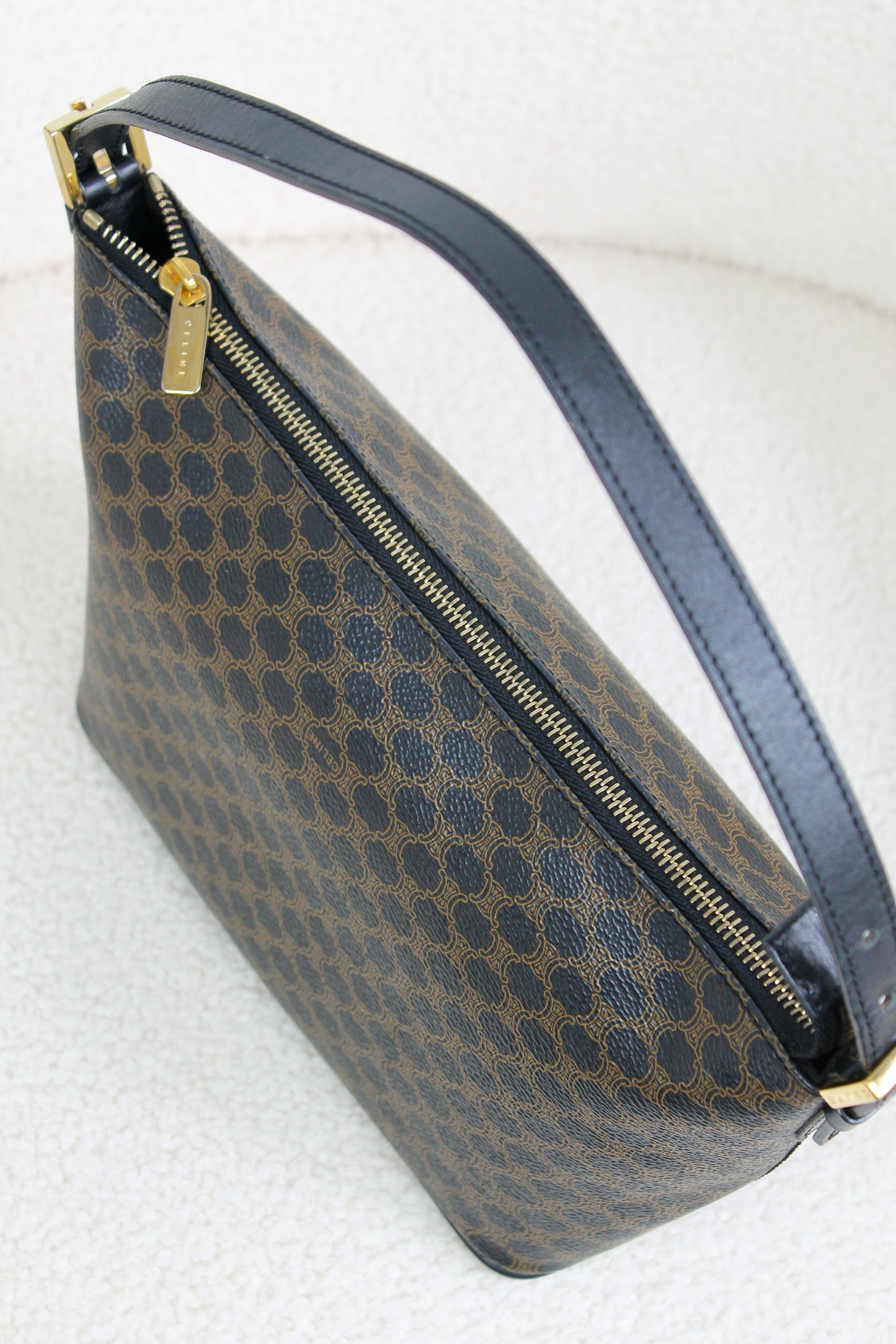 Céline Macadam Coated Canvas Handbag